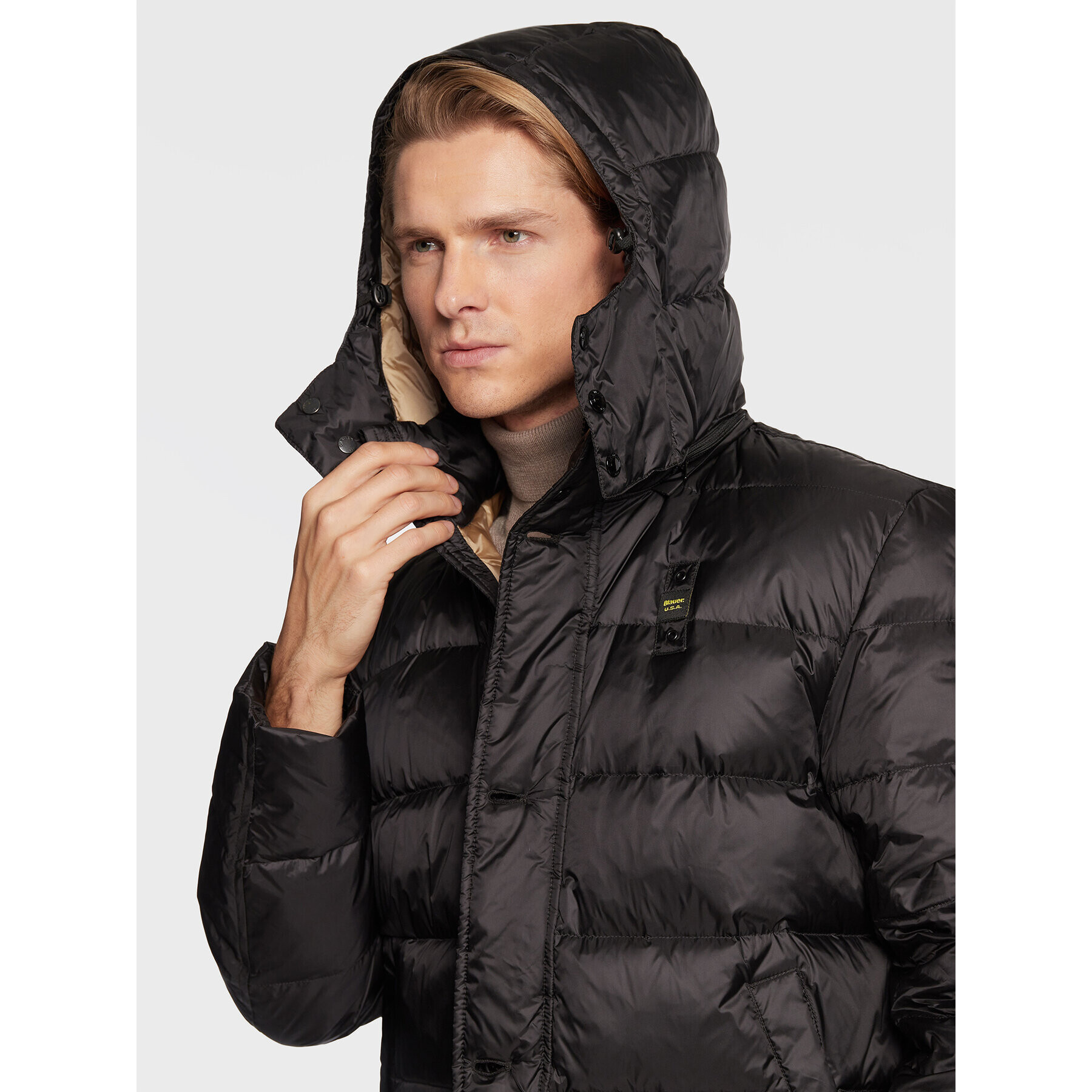 Blauer Парка BLUK03006 006047 Черен Regular Fit - Pepit.bg