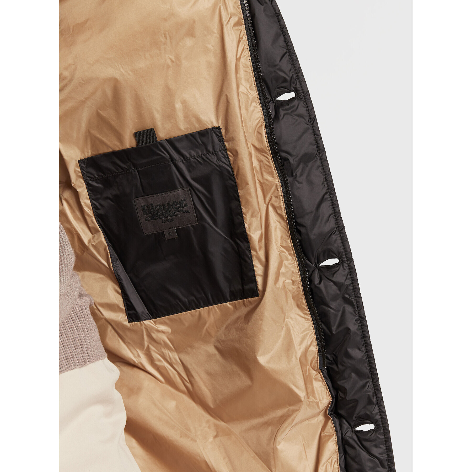 Blauer Парка BLUK03006 006047 Черен Regular Fit - Pepit.bg