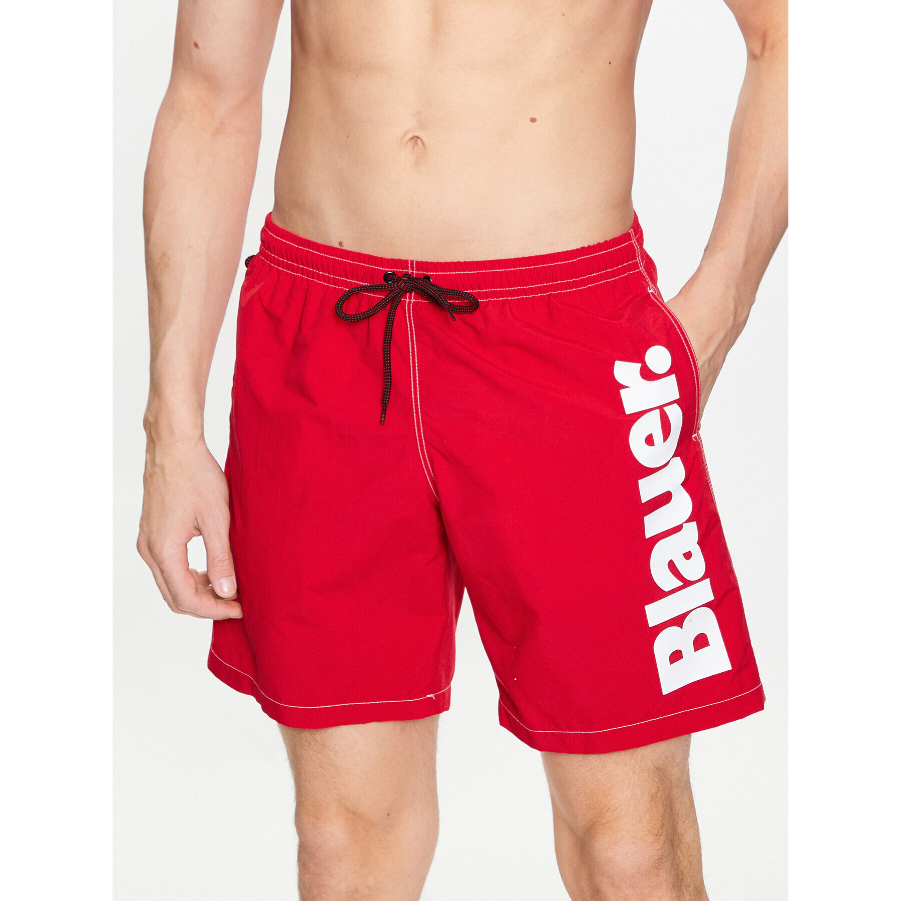 Blauer Плувни шорти 23SBLUN02467 006568 Червен Regular Fit - Pepit.bg