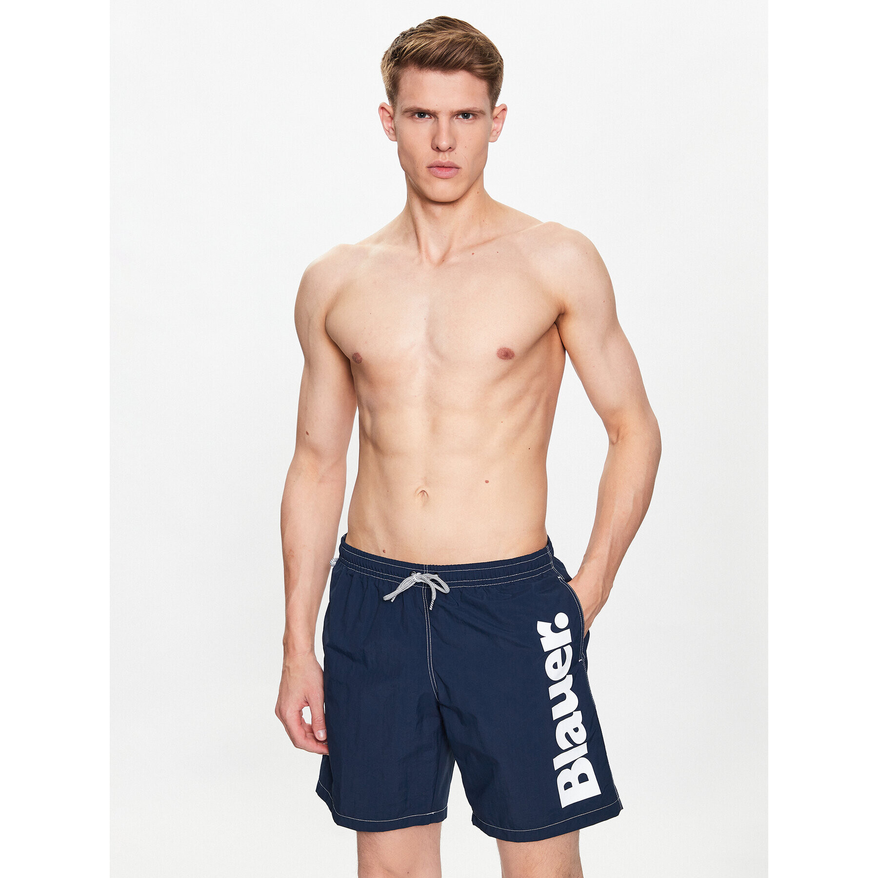 Blauer Плувни шорти 23SBLUN02467 006568 Тъмносин Regular Fit - Pepit.bg