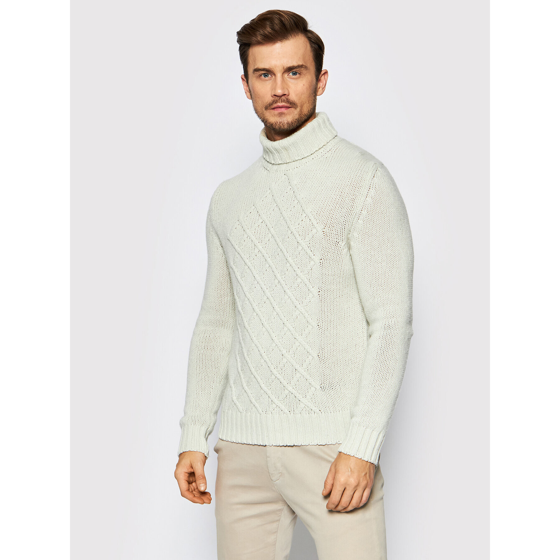 Blauer Поло Diamond 21WBLUM04228 006097 Бежов Regular Fit - Pepit.bg