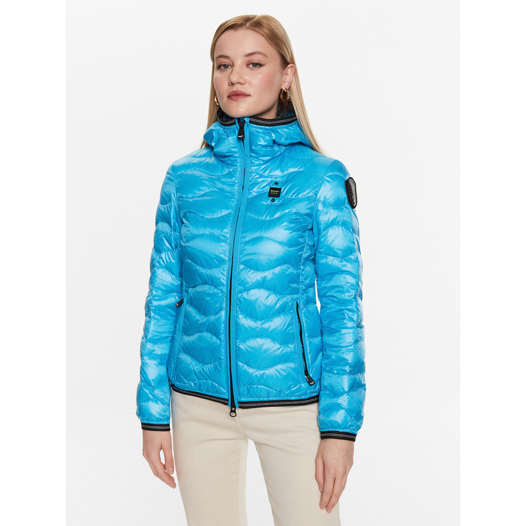 Blauer Преходно яке Aria 23SBLDC03010 Син Regular Fit - Pepit.bg