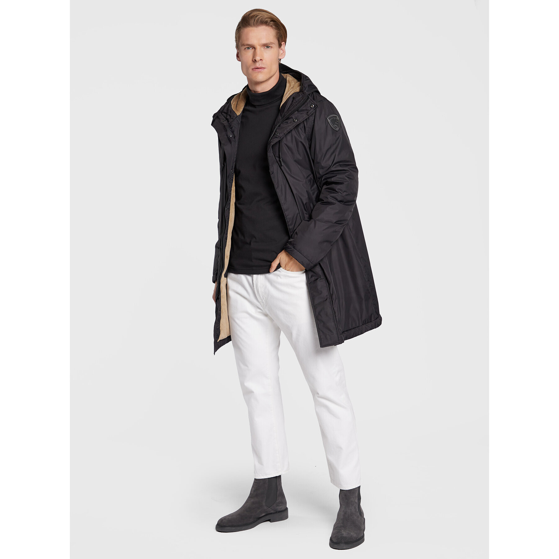 Blauer Преходно яке BLUK11170 006007 Черен Regular Fit - Pepit.bg
