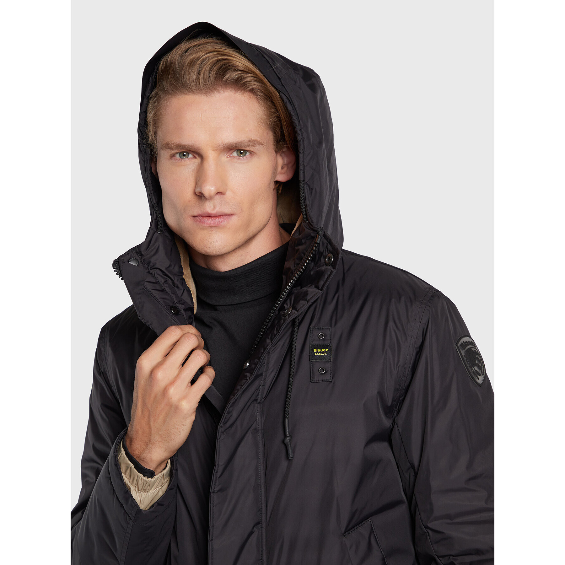 Blauer Преходно яке BLUK11170 006007 Черен Regular Fit - Pepit.bg