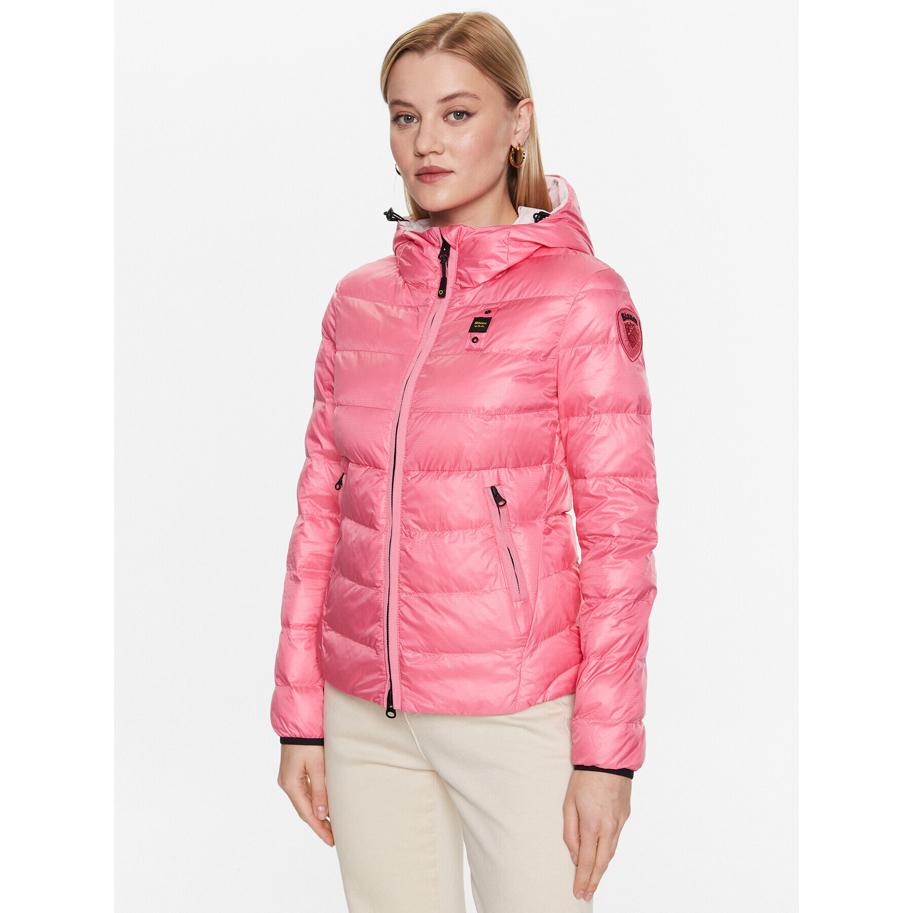 Blauer Преходно яке Charlotte 23SBLDC02042 Розов Regular Fit - Pepit.bg