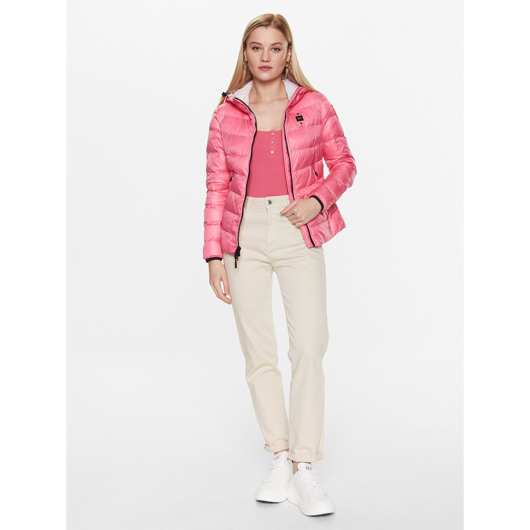 Blauer Преходно яке Charlotte 23SBLDC02042 Розов Regular Fit - Pepit.bg