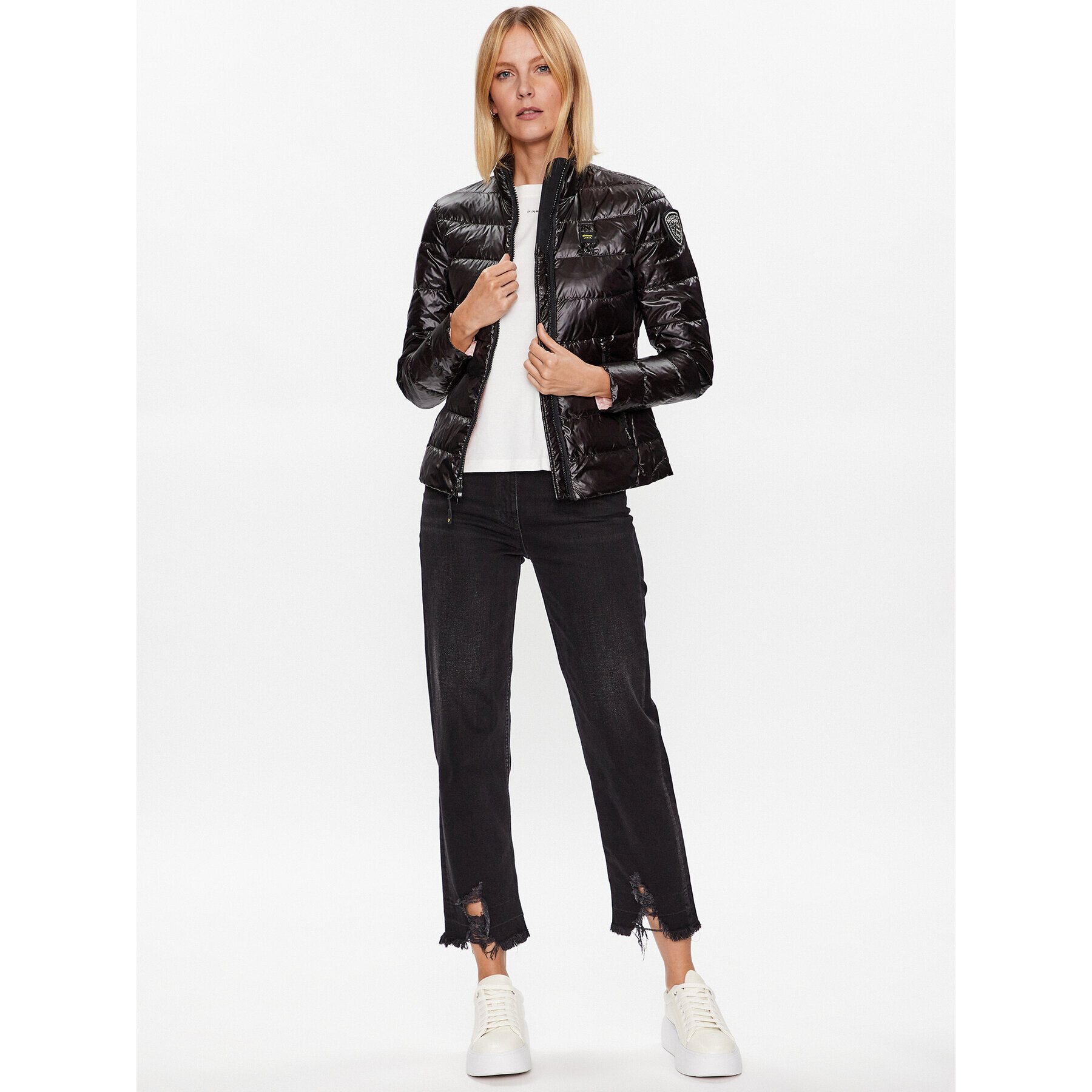 Blauer Преходно яке Ella 23SBLDC03009 Черен Regular Fit - Pepit.bg