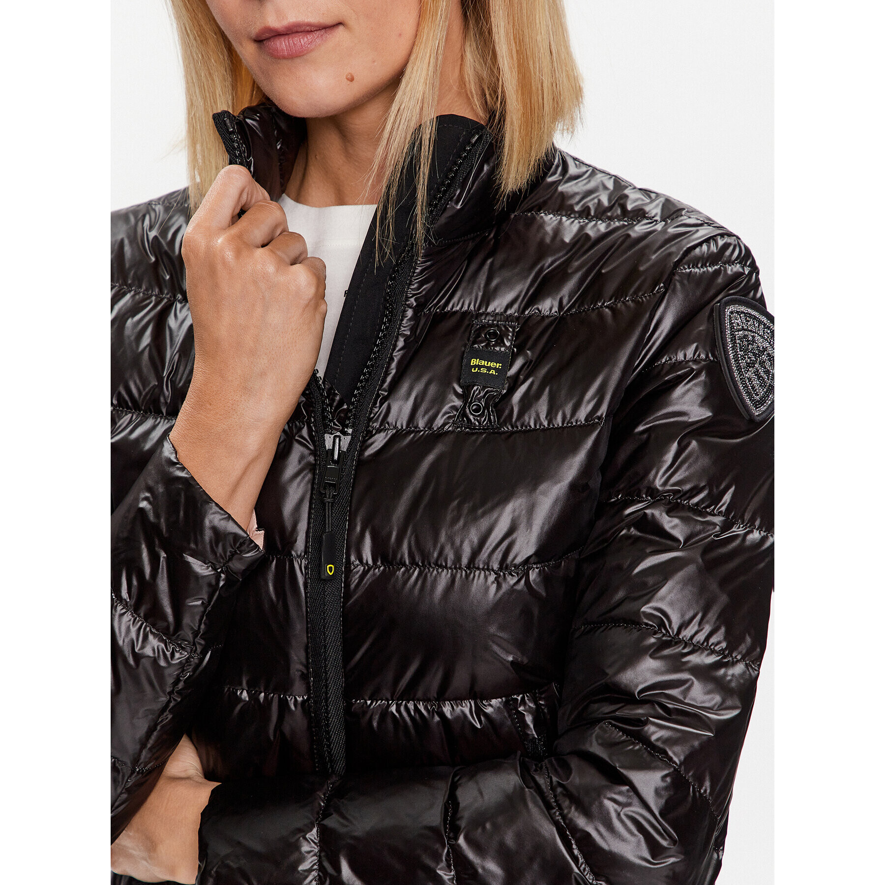 Blauer Преходно яке Ella 23SBLDC03009 Черен Regular Fit - Pepit.bg