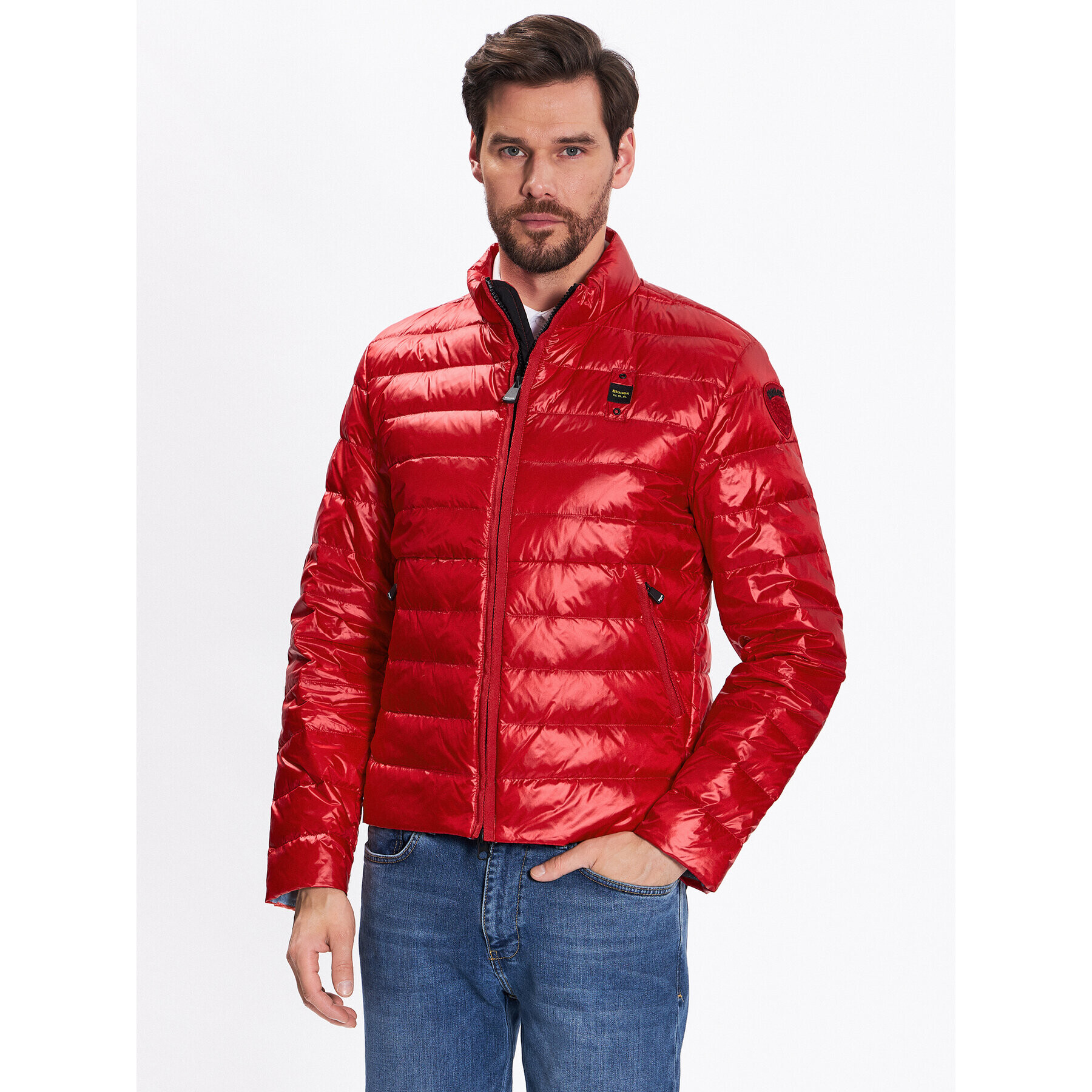 Blauer Преходно яке Jackson 23SBLUC03036 Червен Regular Fit - Pepit.bg