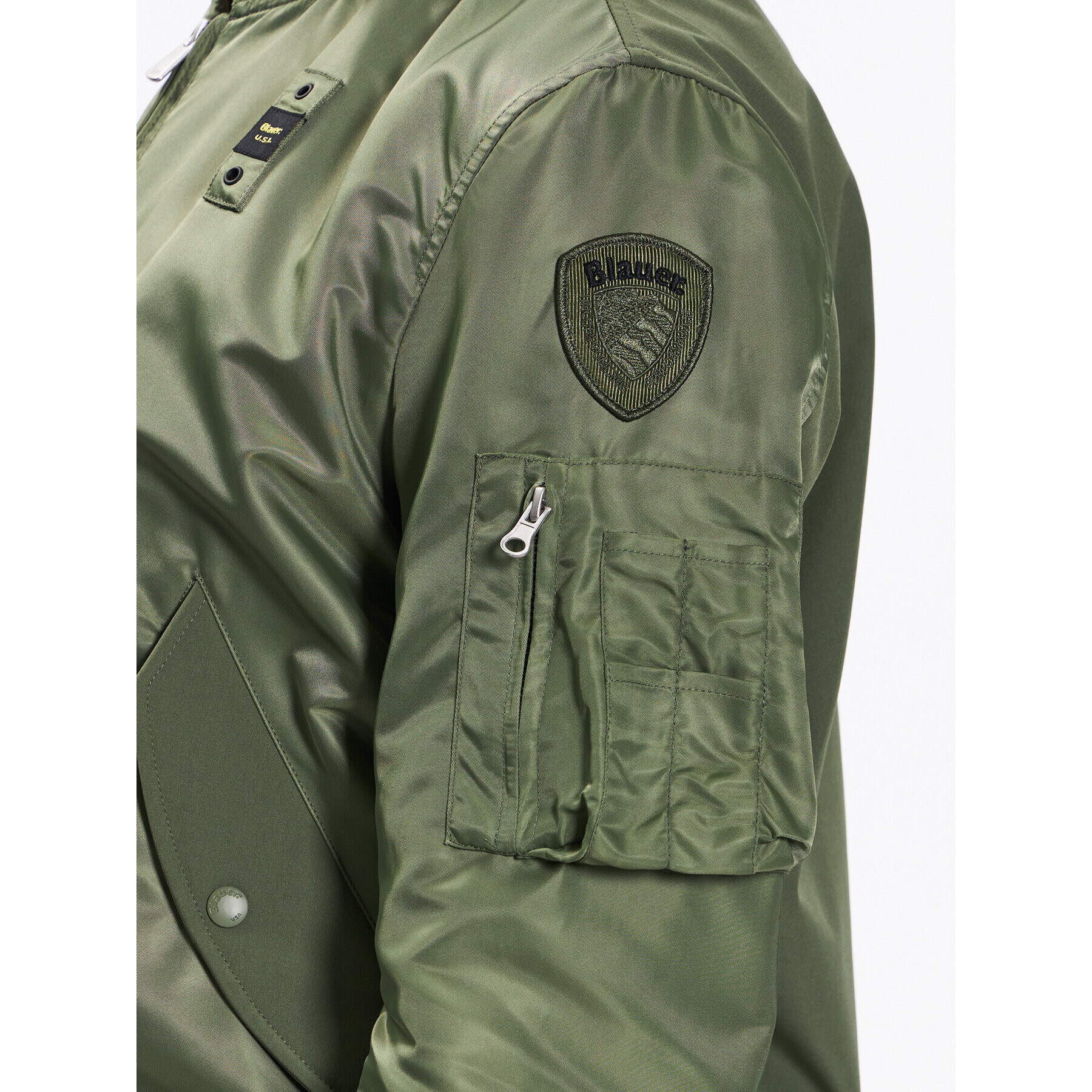 Blauer Преходно яке Kai 23SBLUC04118 Зелен Regular Fit - Pepit.bg
