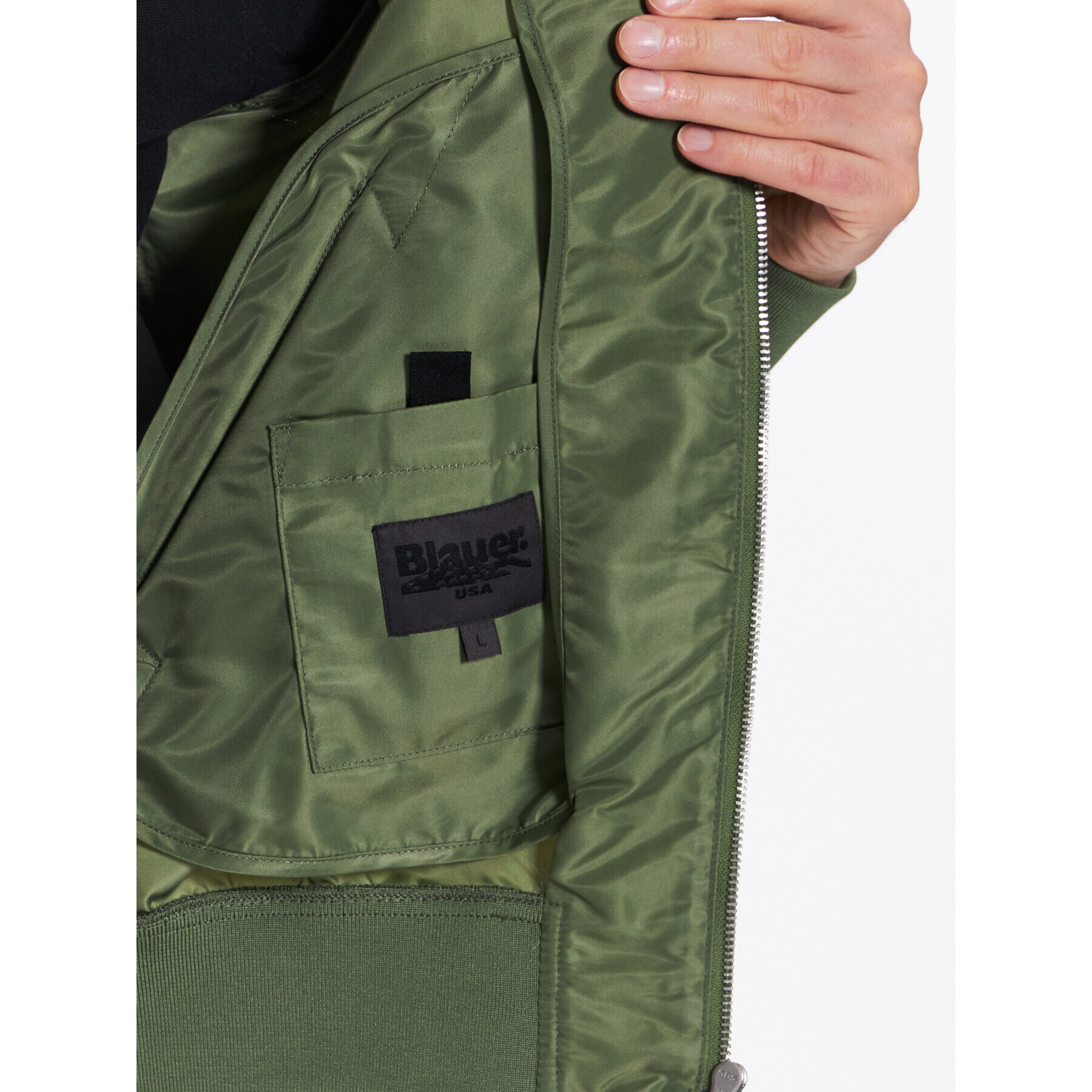 Blauer Преходно яке Kai 23SBLUC04118 Зелен Regular Fit - Pepit.bg