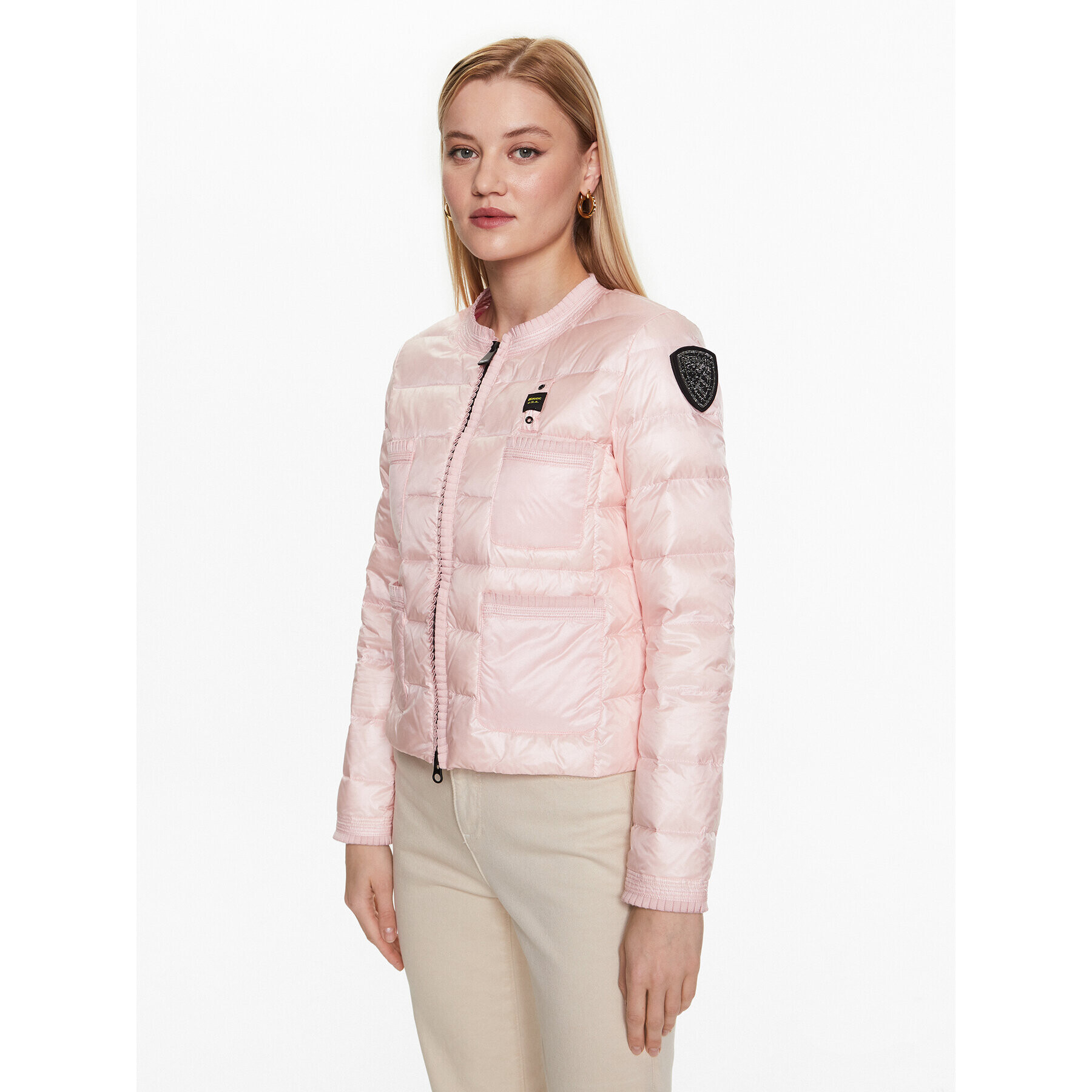 Blauer Преходно яке Mila 23SBLDC03011 Розов Regular Fit - Pepit.bg