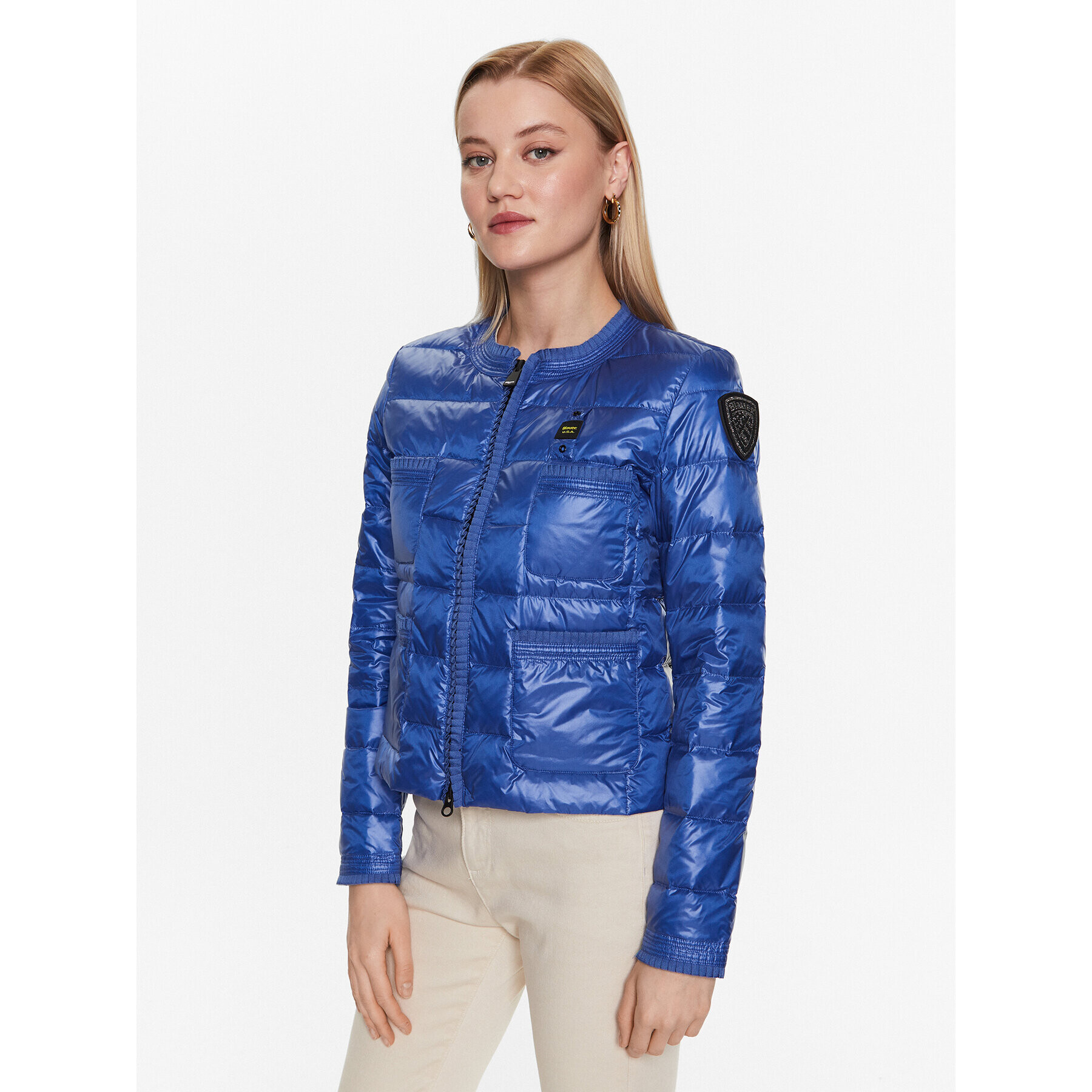 Blauer Преходно яке Mila 23SBLDC03011 Син Regular Fit - Pepit.bg