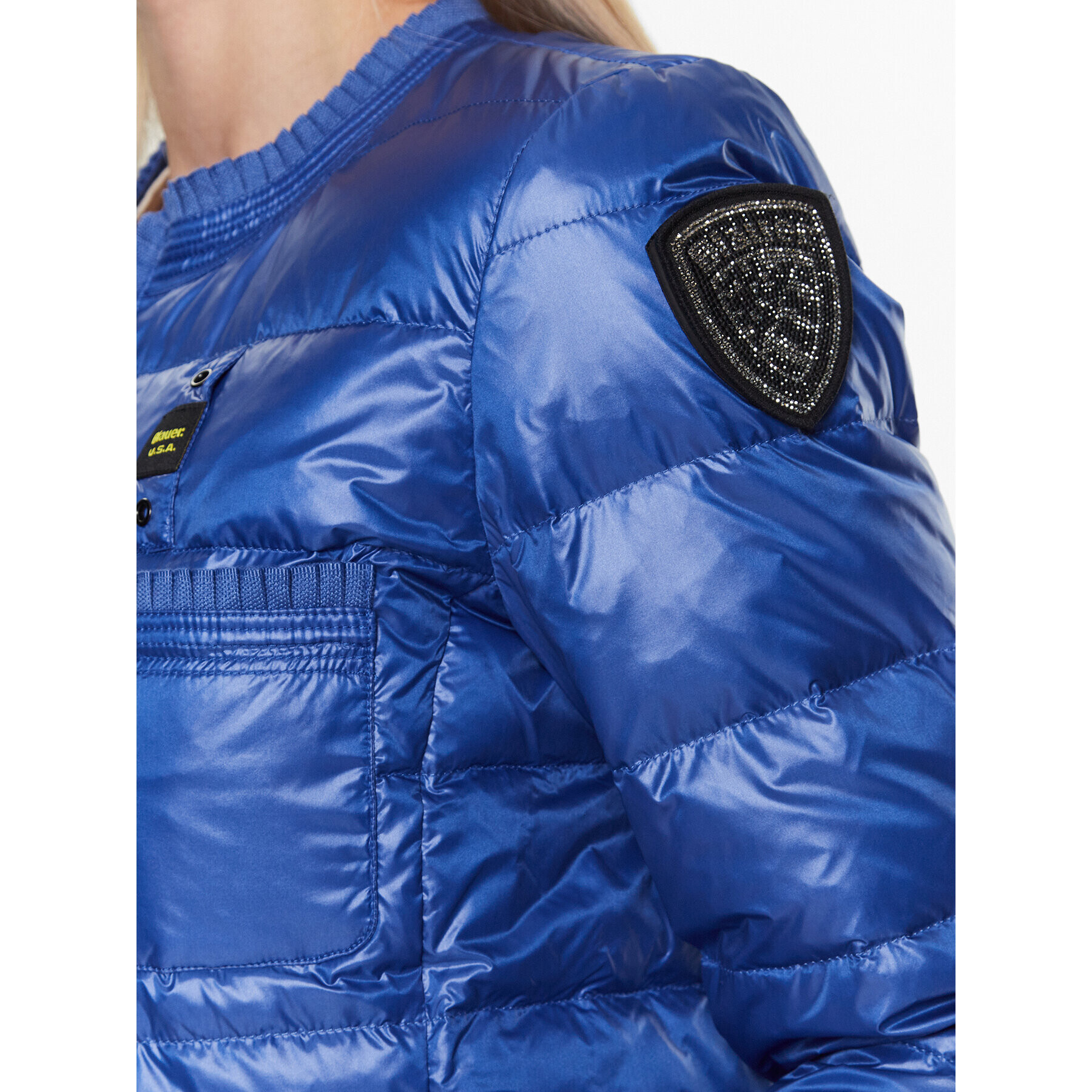 Blauer Преходно яке Mila 23SBLDC03011 Син Regular Fit - Pepit.bg