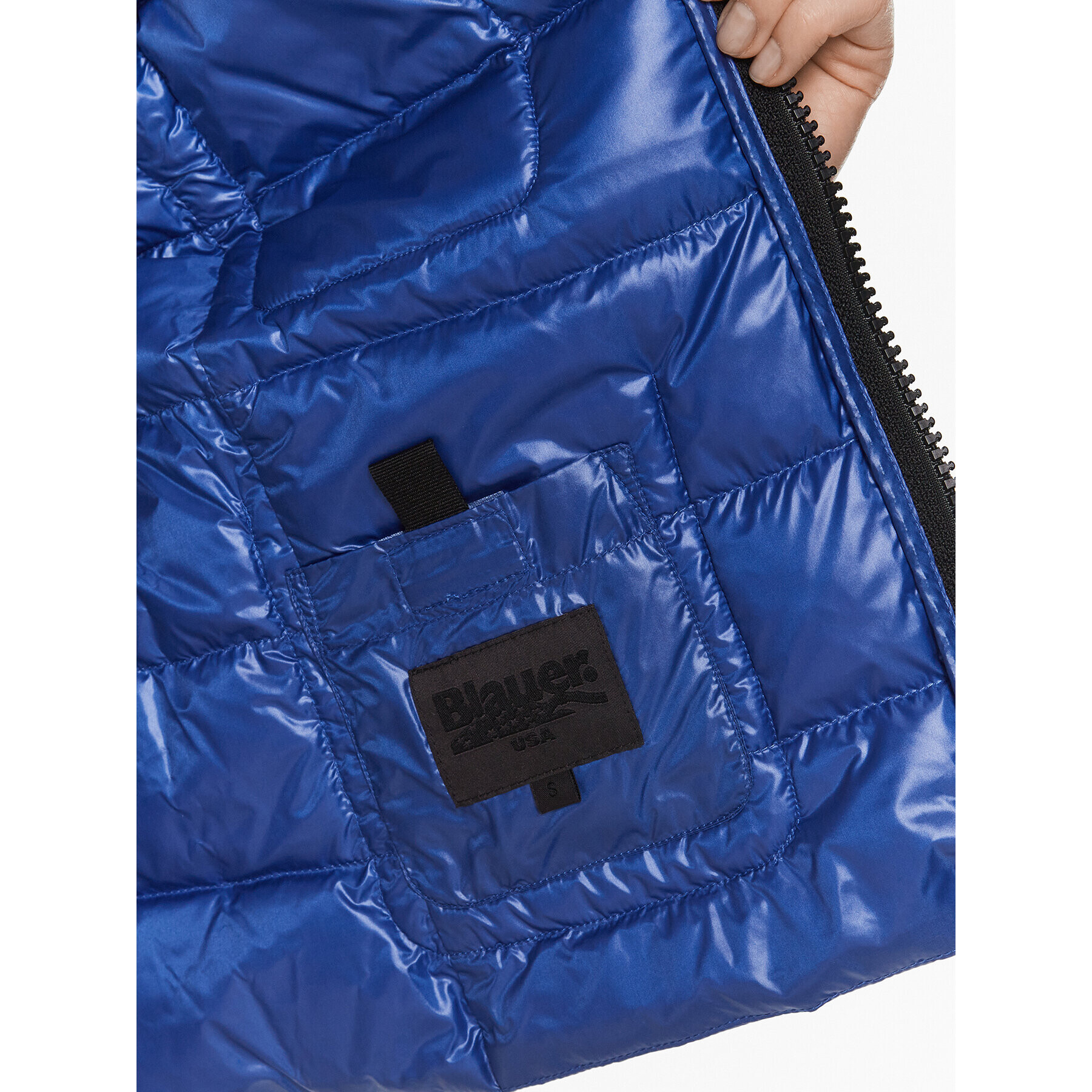 Blauer Преходно яке Mila 23SBLDC03011 Син Regular Fit - Pepit.bg
