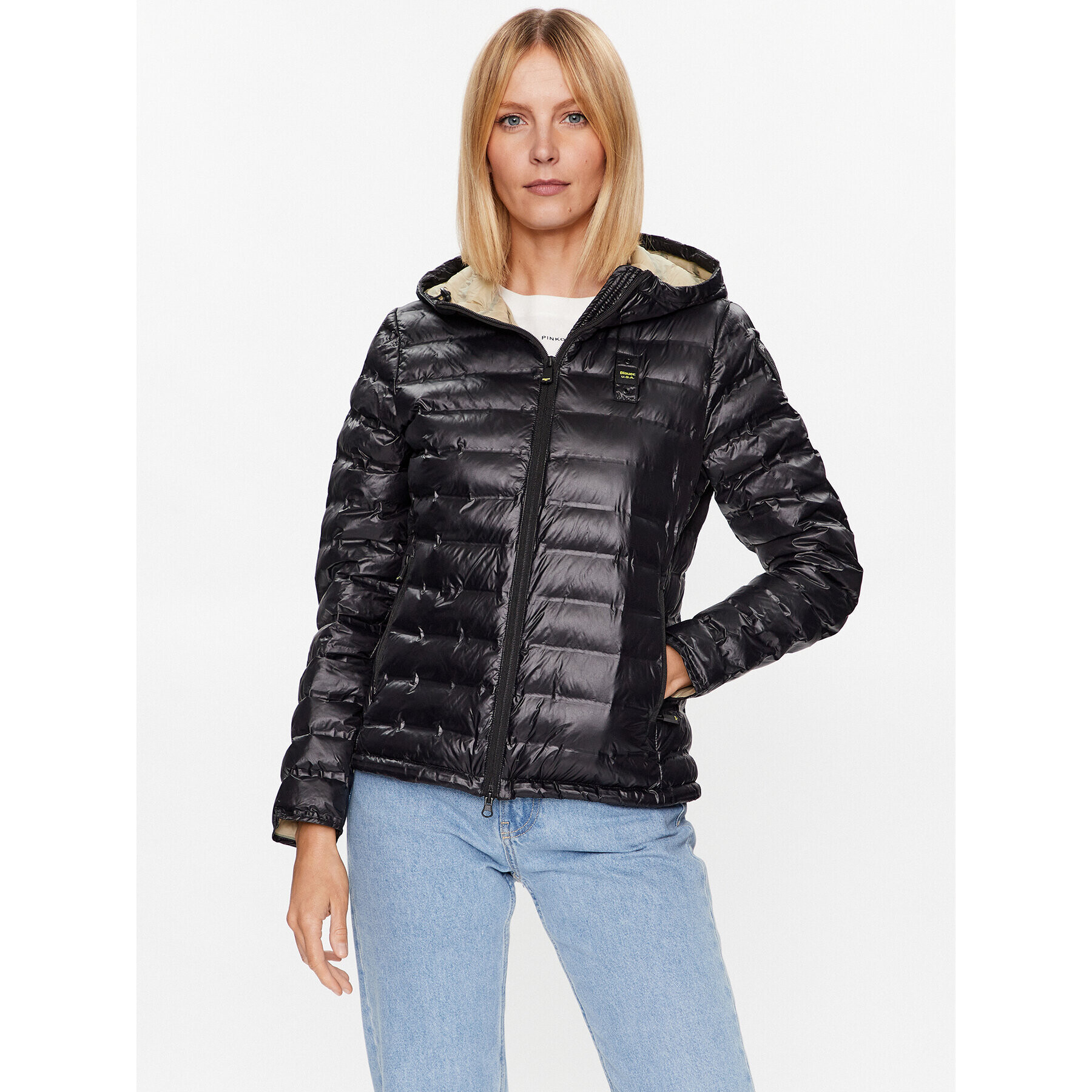 Blauer Преходно яке Sophia 23SBLDC02013 Черен Regular Fit - Pepit.bg