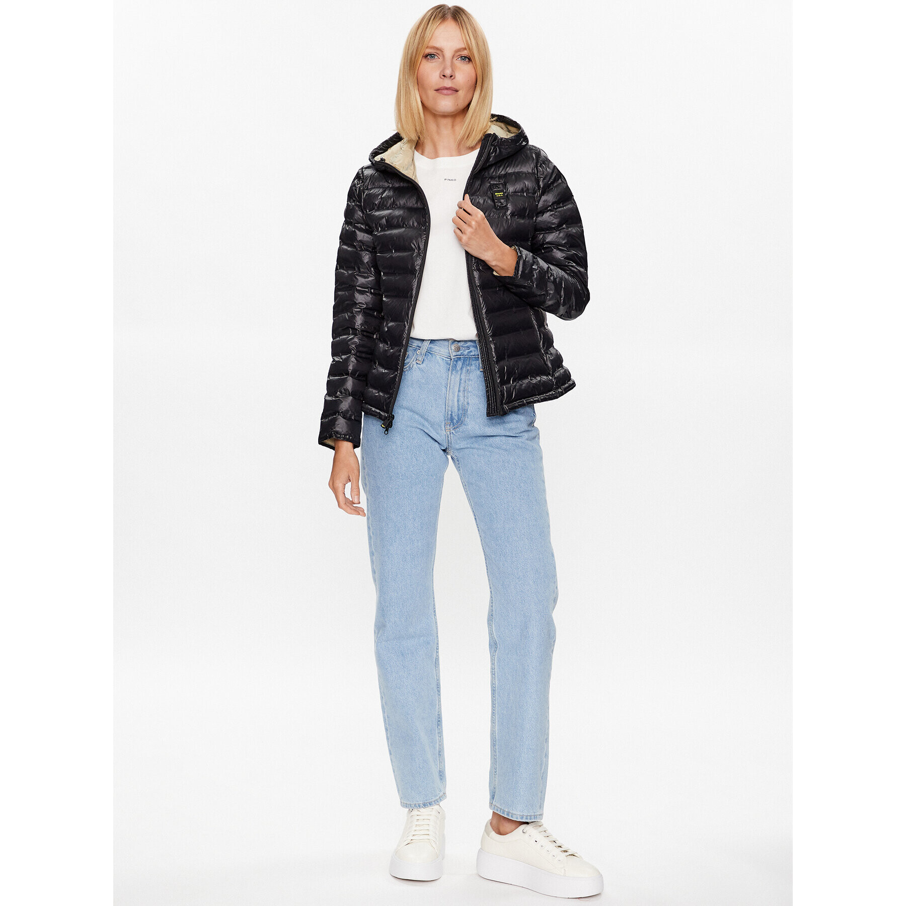 Blauer Преходно яке Sophia 23SBLDC02013 Черен Regular Fit - Pepit.bg