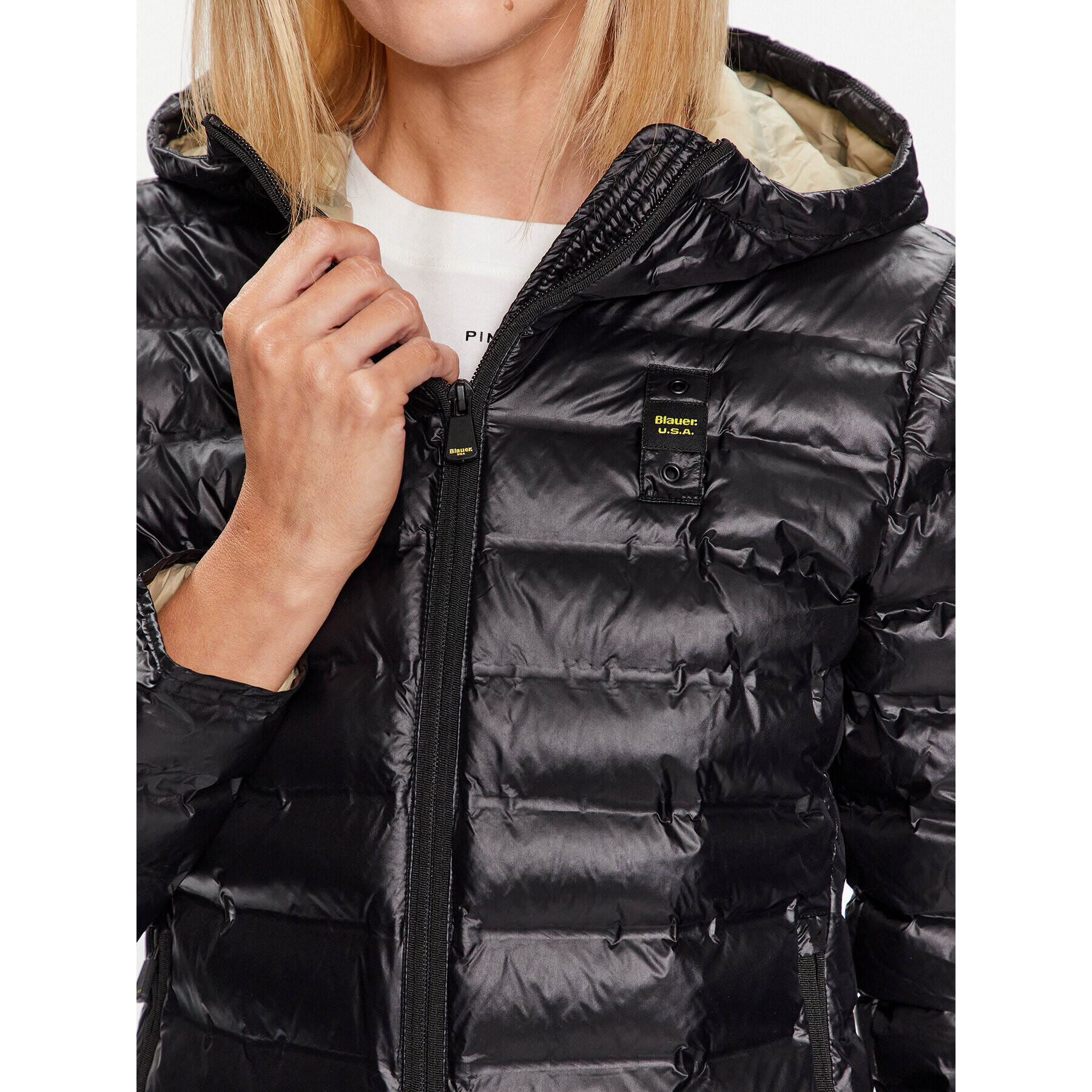 Blauer Преходно яке Sophia 23SBLDC02013 Черен Regular Fit - Pepit.bg