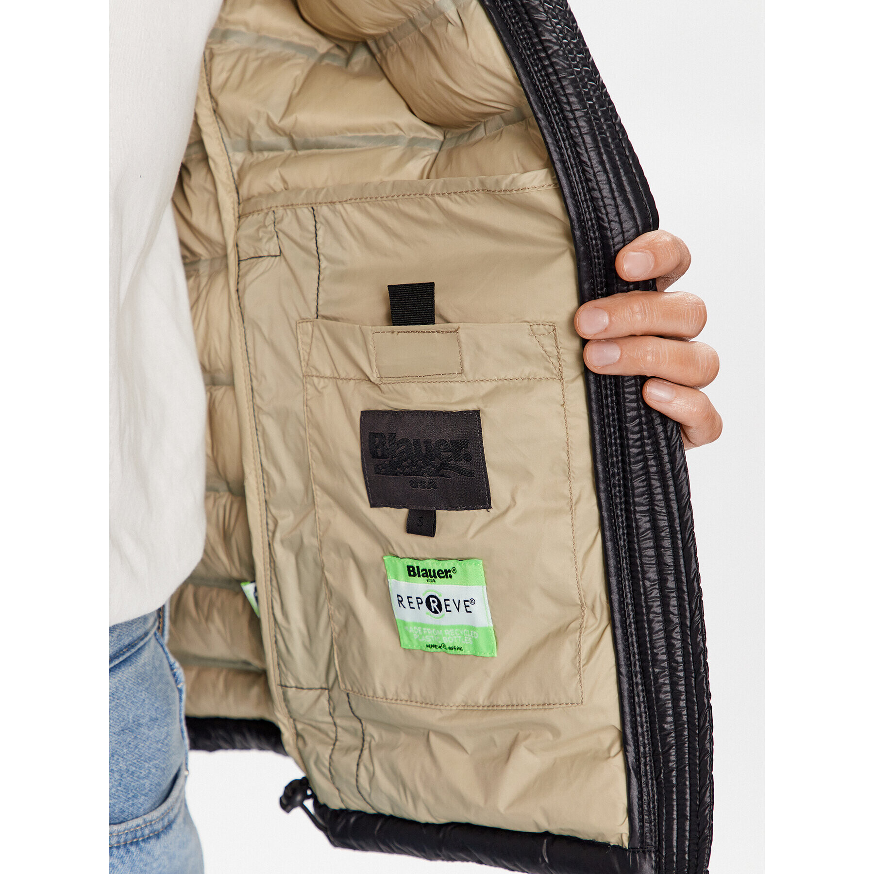 Blauer Преходно яке Sophia 23SBLDC02013 Черен Regular Fit - Pepit.bg