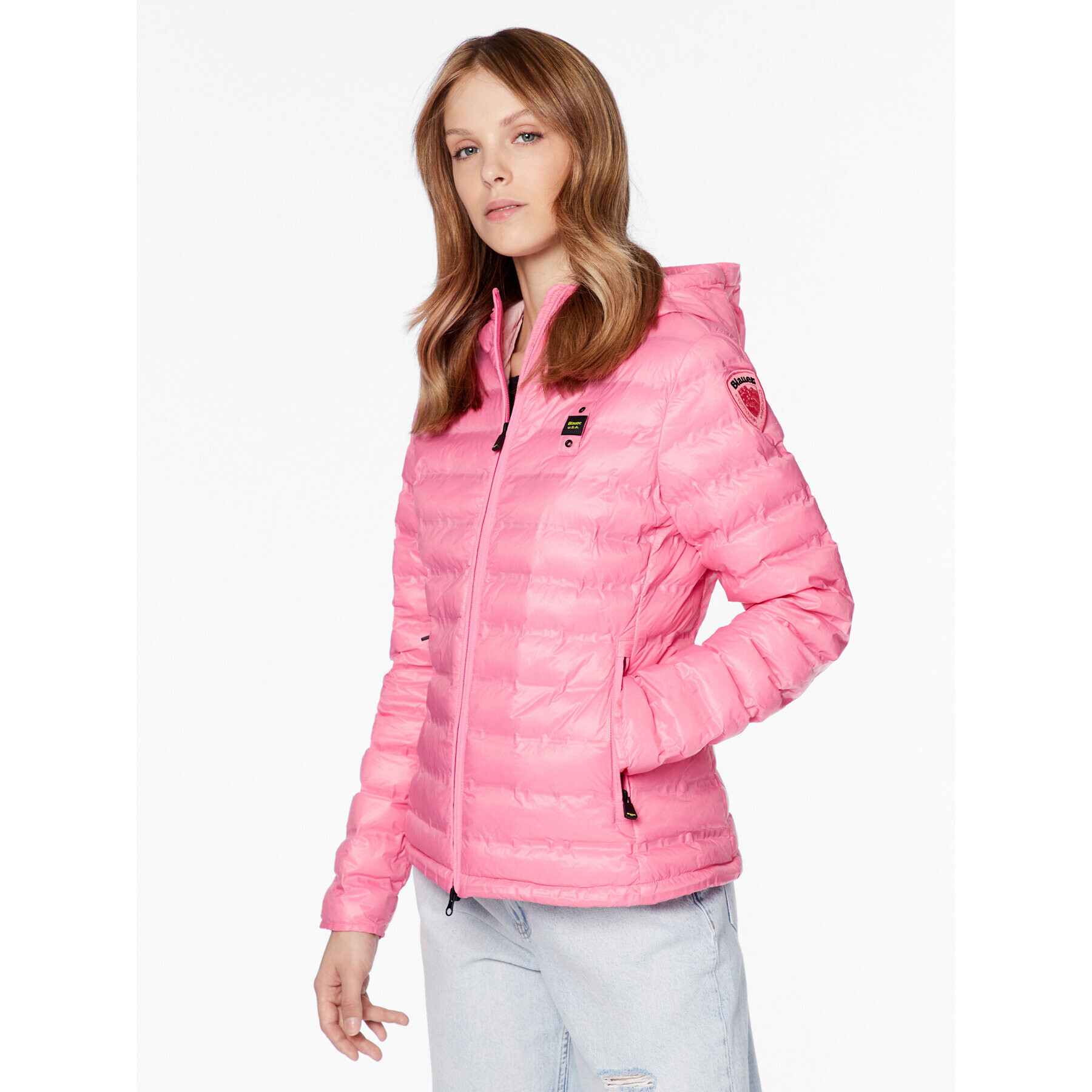 Blauer Преходно яке Sophia 23SBLDC02013 Розов Regular Fit - Pepit.bg