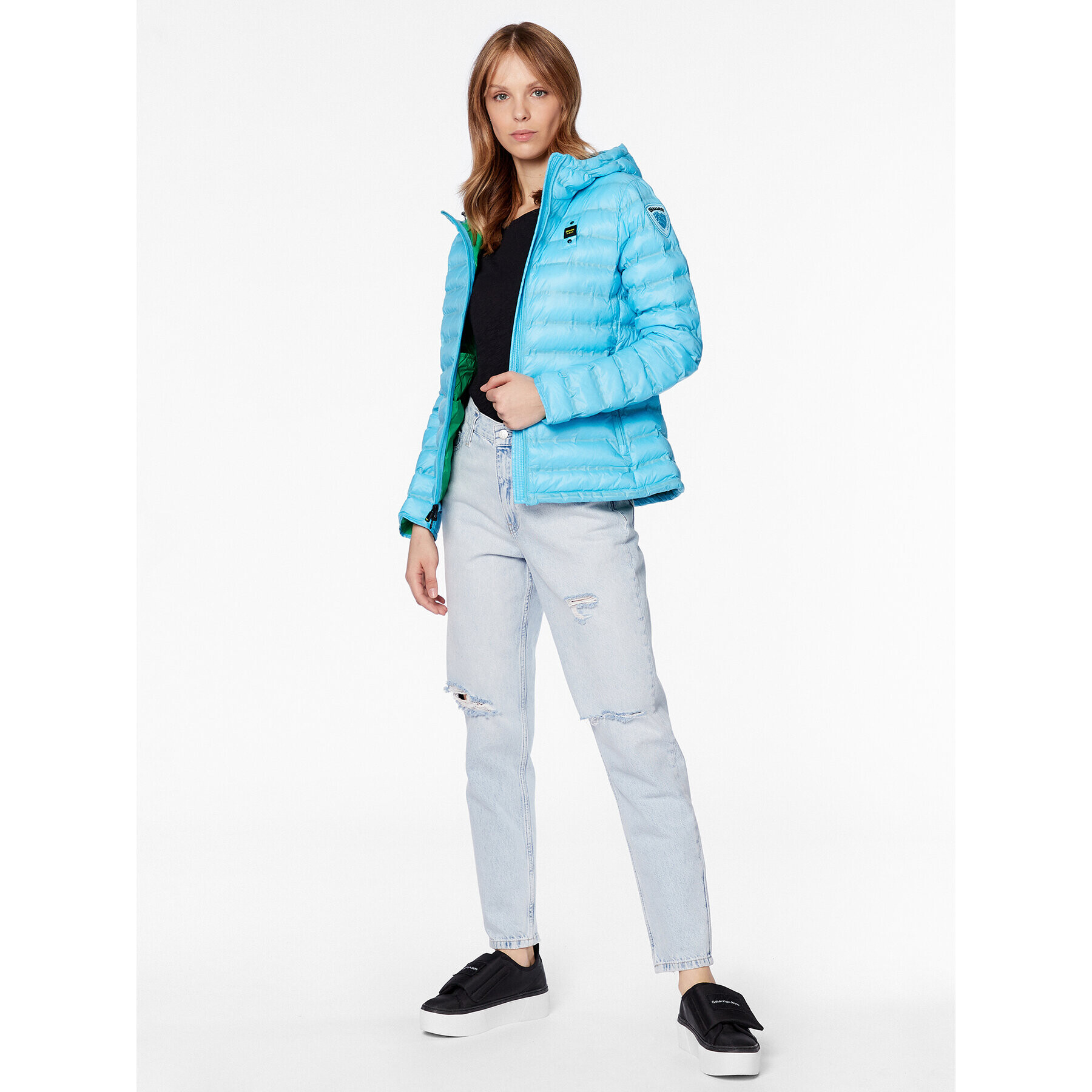 Blauer Преходно яке Sophia 23SBLDC02013 Син Regular Fit - Pepit.bg