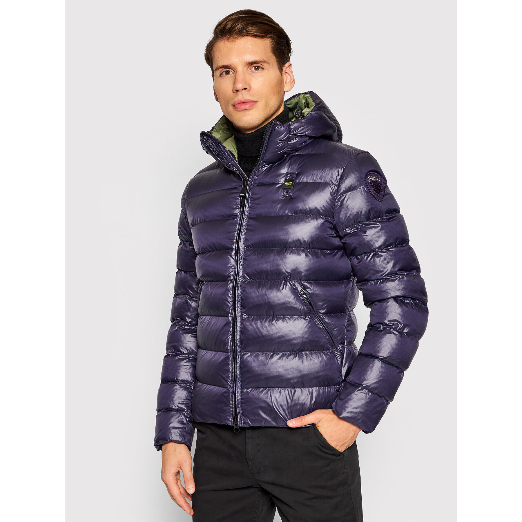Blauer Пухено яке 21WBLUC02079 005958 Тъмносин Regular Fit - Pepit.bg