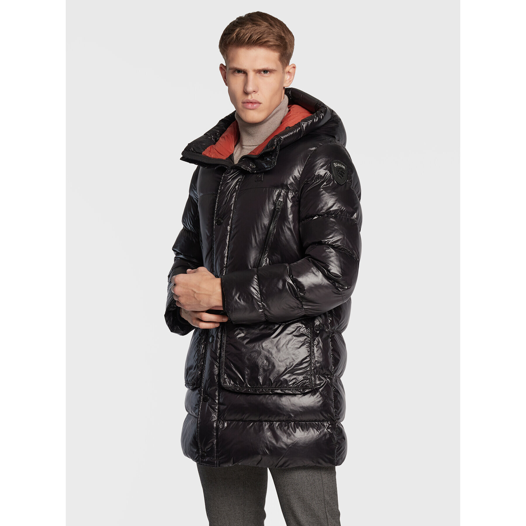 Blauer Пухено яке BLUK02197 005958 Черен Regular Fit - Pepit.bg