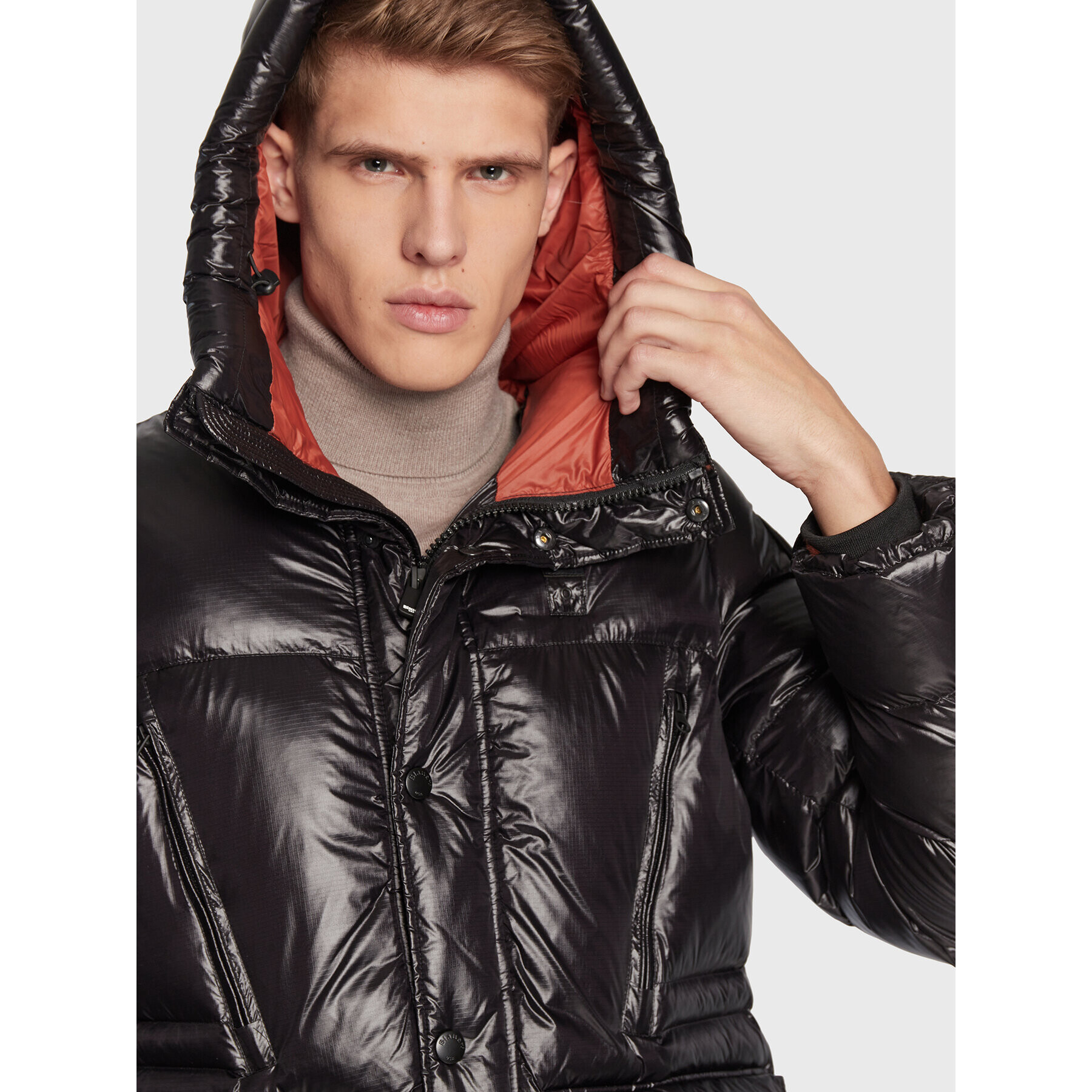 Blauer Пухено яке BLUK02197 005958 Черен Regular Fit - Pepit.bg