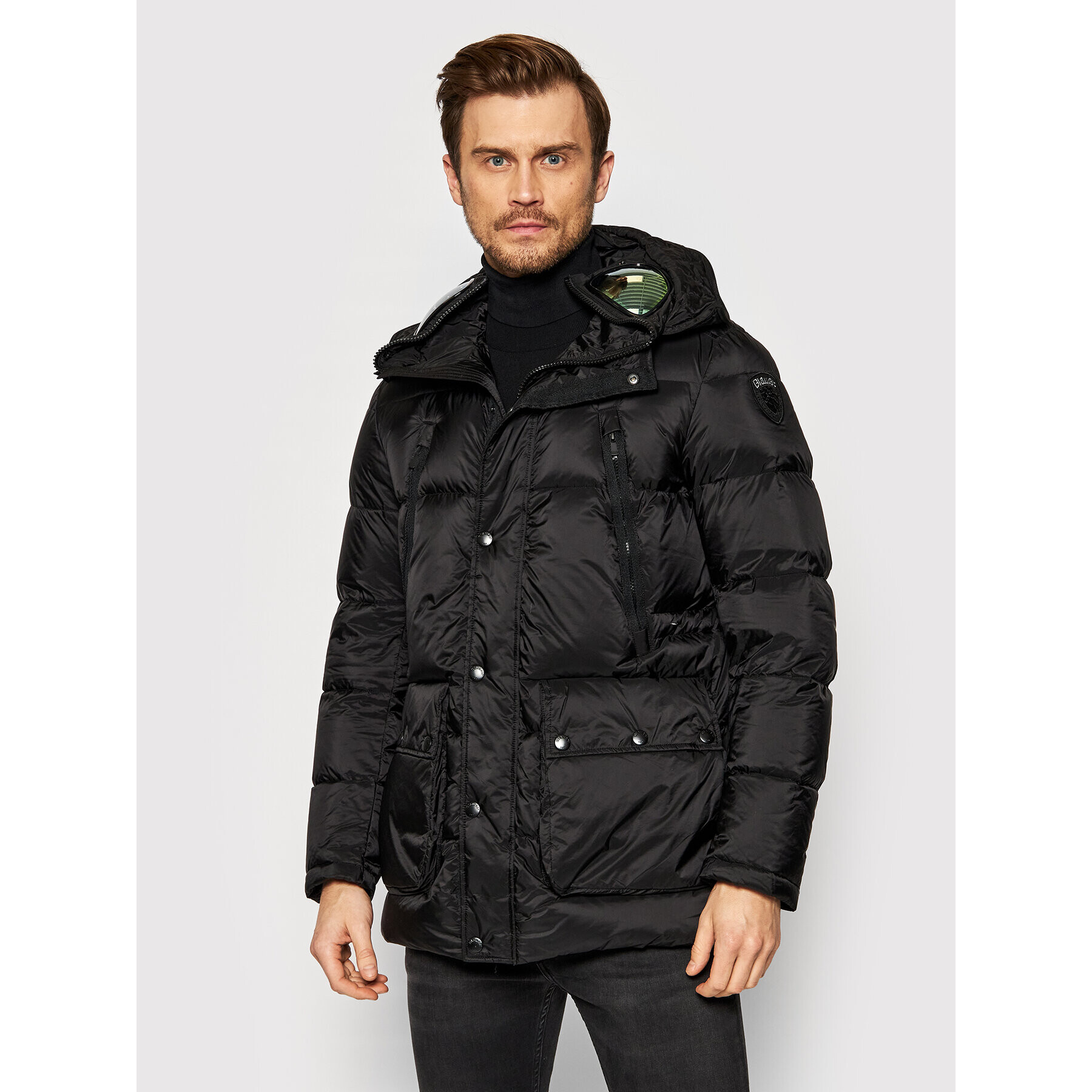 Blauer Пухено яке Christian 21WBLUK03022 Черен Regular Fit - Pepit.bg