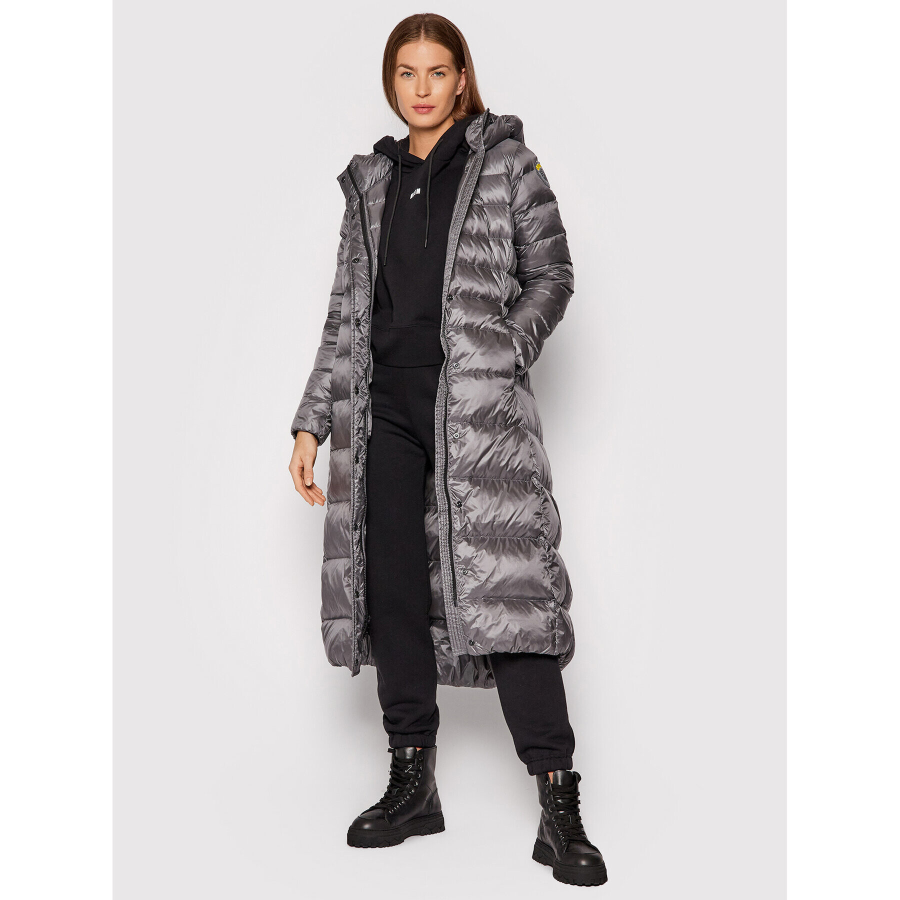 Blauer Пухено яке Dolores 21WBLDK03075 005050 Сив Regular Fit - Pepit.bg