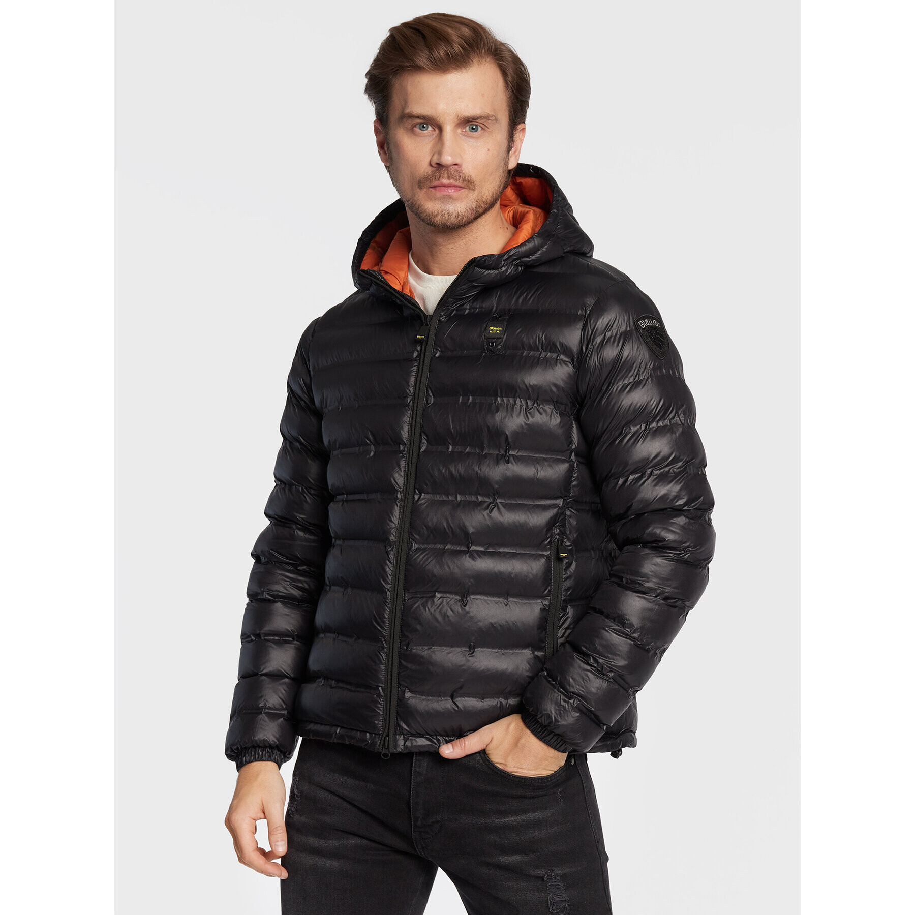 Blauer Пухено яке Eco Ross BLUC02002 006100 Черен Regular Fit - Pepit.bg