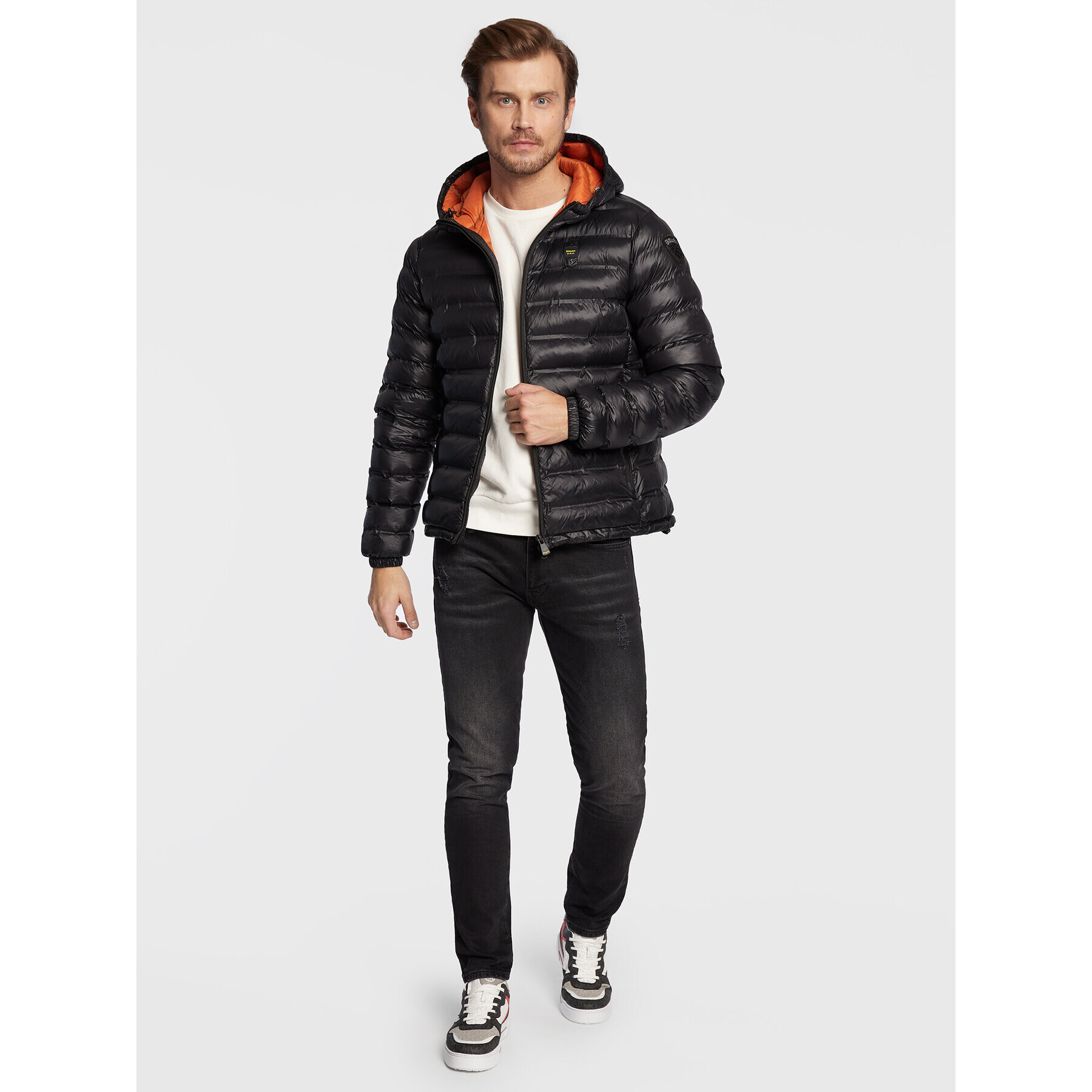 Blauer Пухено яке Eco Ross BLUC02002 006100 Черен Regular Fit - Pepit.bg