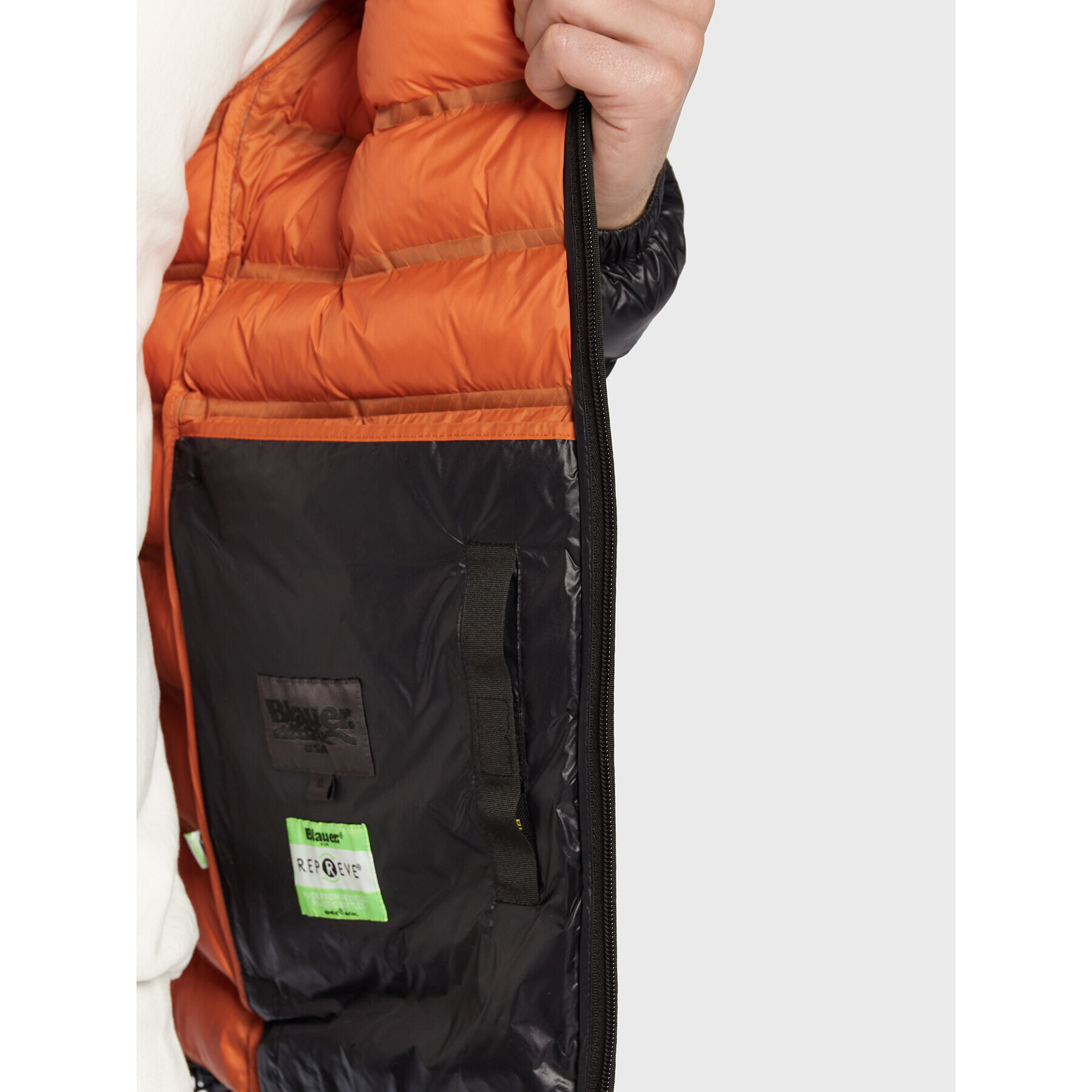 Blauer Пухено яке Eco Ross BLUC02002 006100 Черен Regular Fit - Pepit.bg