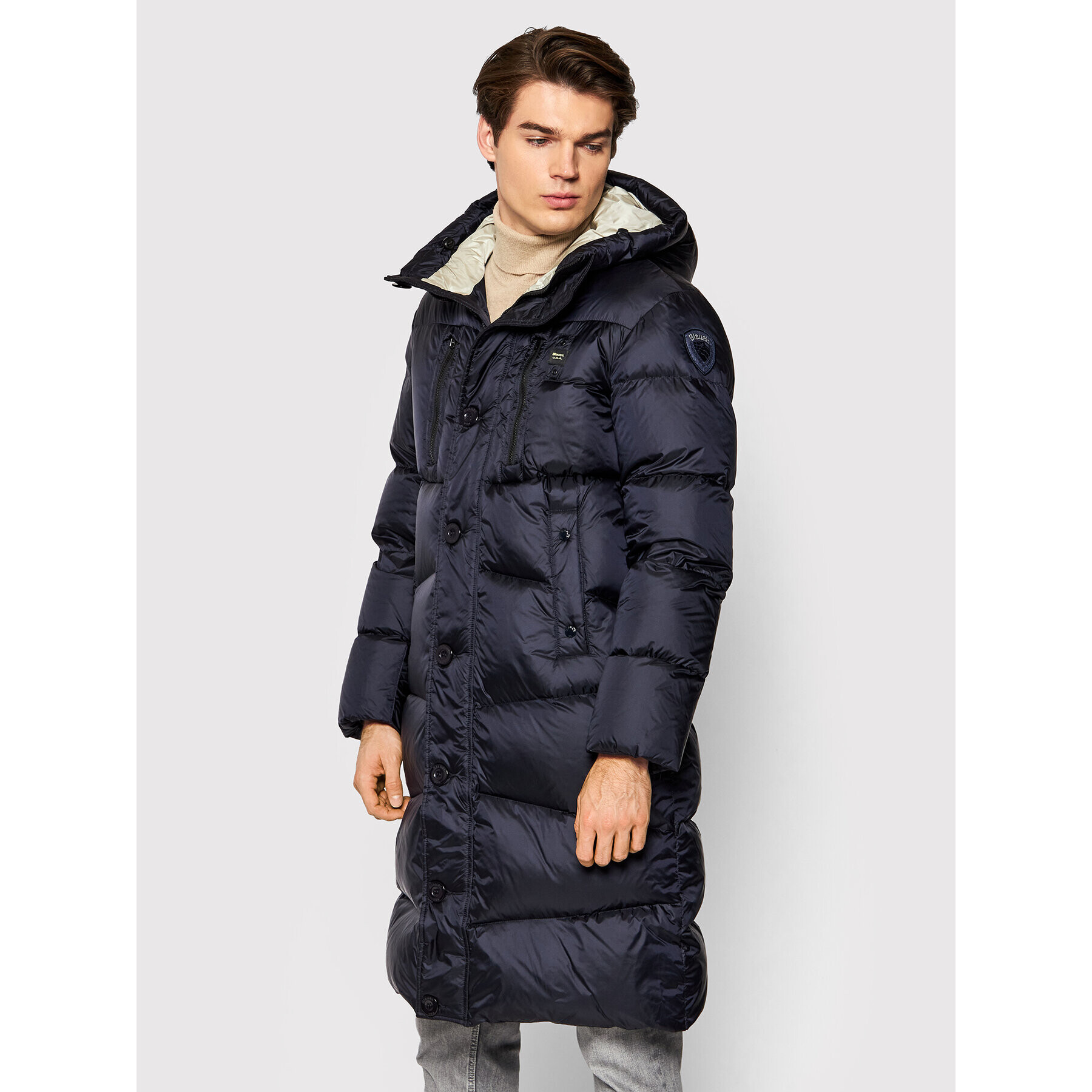 Blauer Пухено яке Jessie 21WBLUK03059 006047 Тъмносин Regular Fit - Pepit.bg