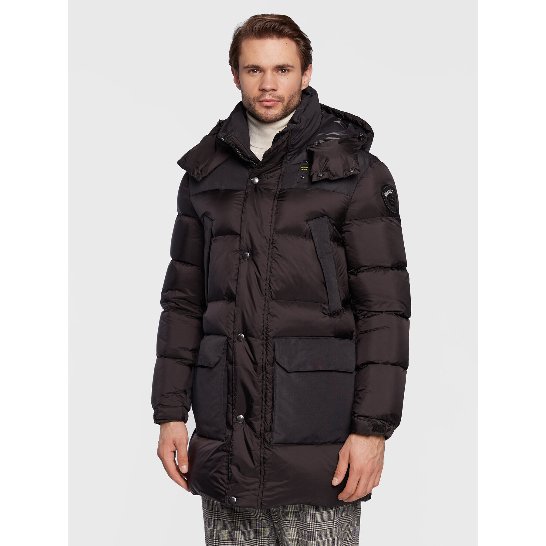 Blauer Пухено яке Jude BLUK03230 006365 Черен Regular Fit - Pepit.bg