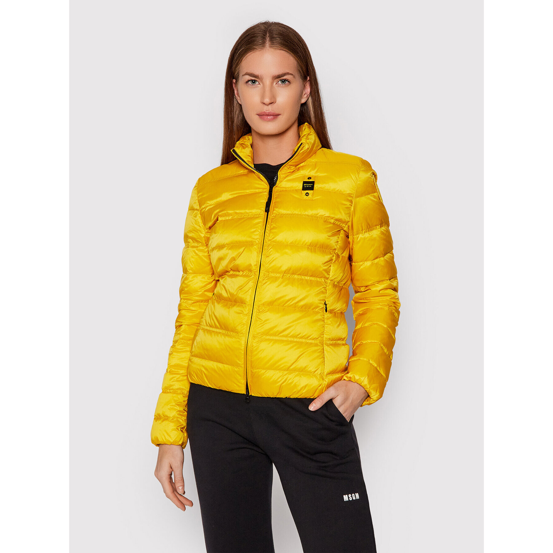 Blauer Пухено яке Pauline 21WBLDC03091 004938 Жълт Regular Fit - Pepit.bg