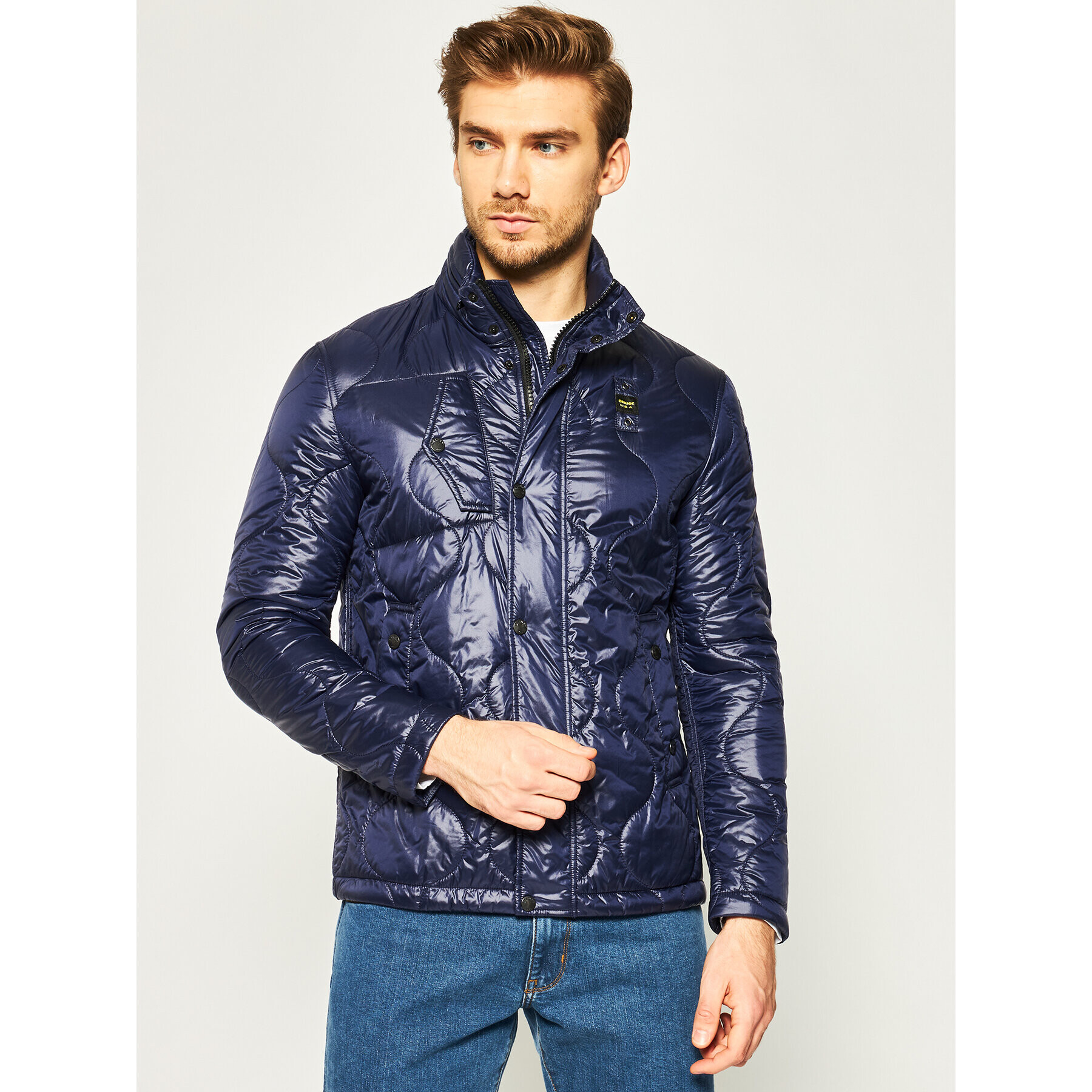 Blauer Пухено яке Rhodes Down 20SBLUC02053 Тъмносин Regular Fit - Pepit.bg
