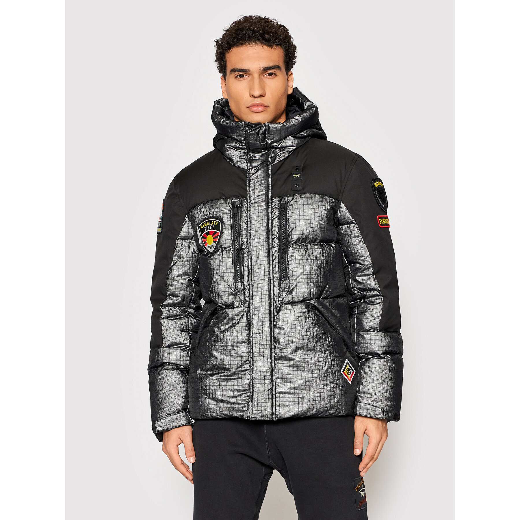 Blauer Пухено яке Ruben Expedition 21WBLUC03100 006059 Черен Regular Fit - Pepit.bg