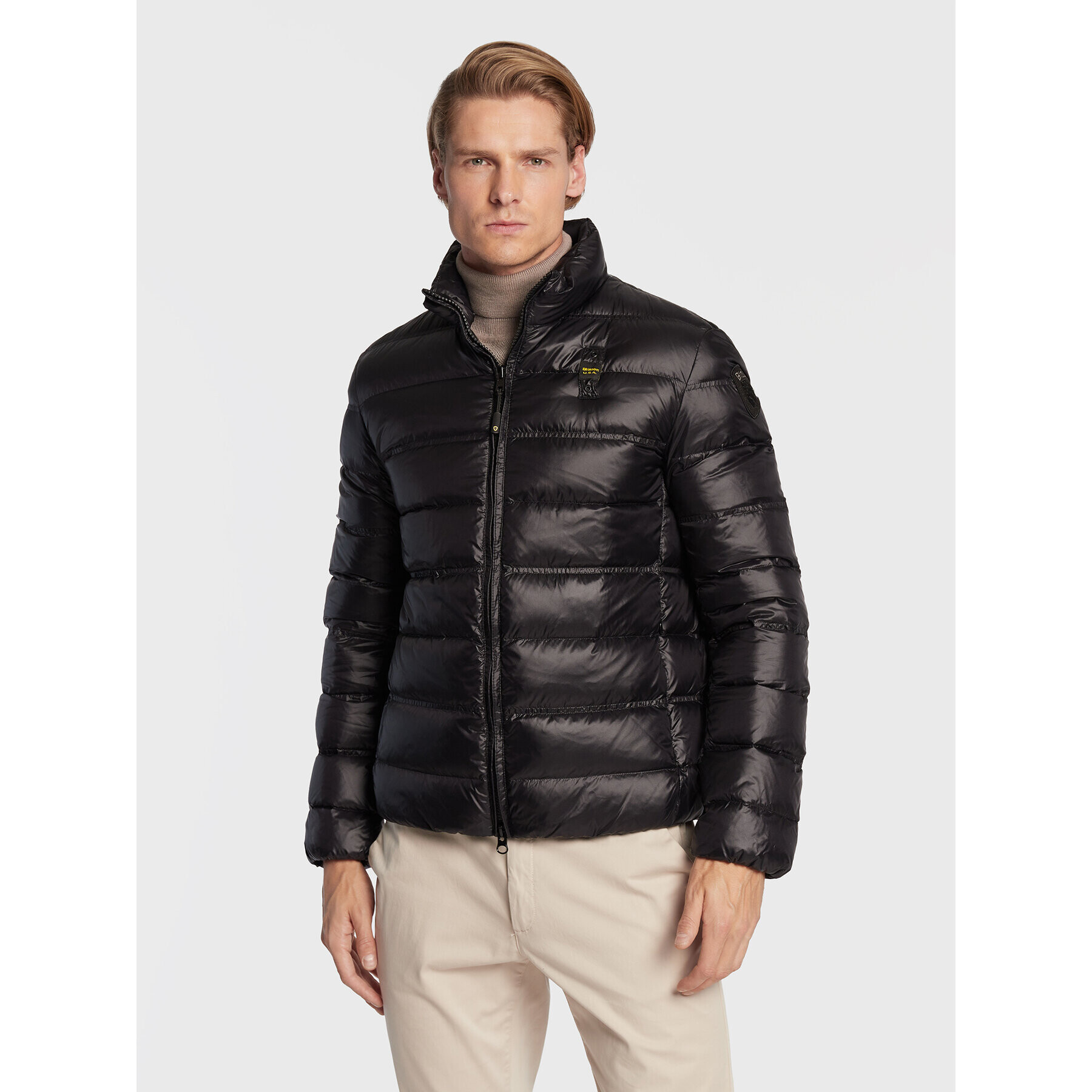 Blauer Пухено яке Seth BLUC03010 006360 Черен Regular Fit - Pepit.bg