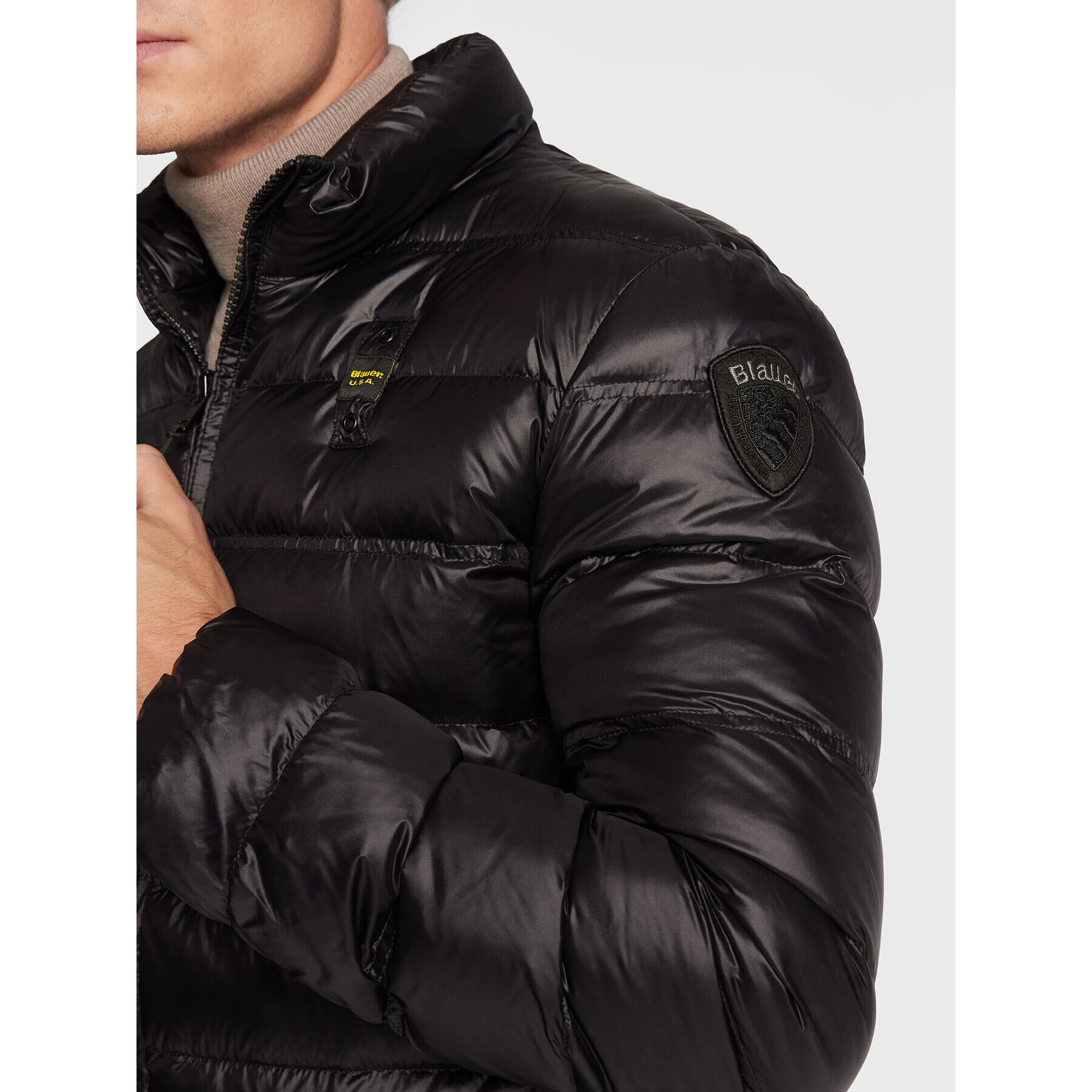 Blauer Пухено яке Seth BLUC03010 006360 Черен Regular Fit - Pepit.bg