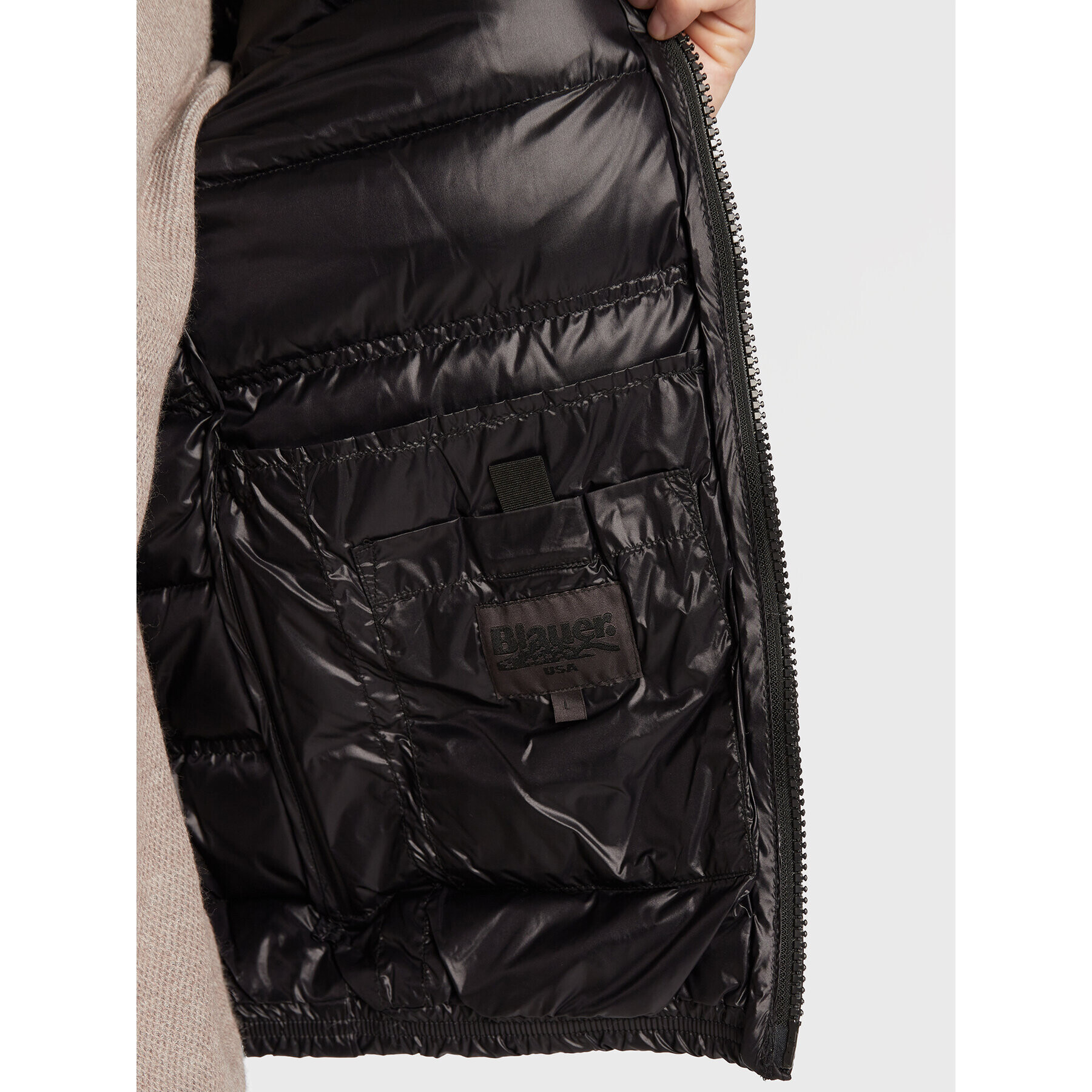 Blauer Пухено яке Seth BLUC03010 006360 Черен Regular Fit - Pepit.bg
