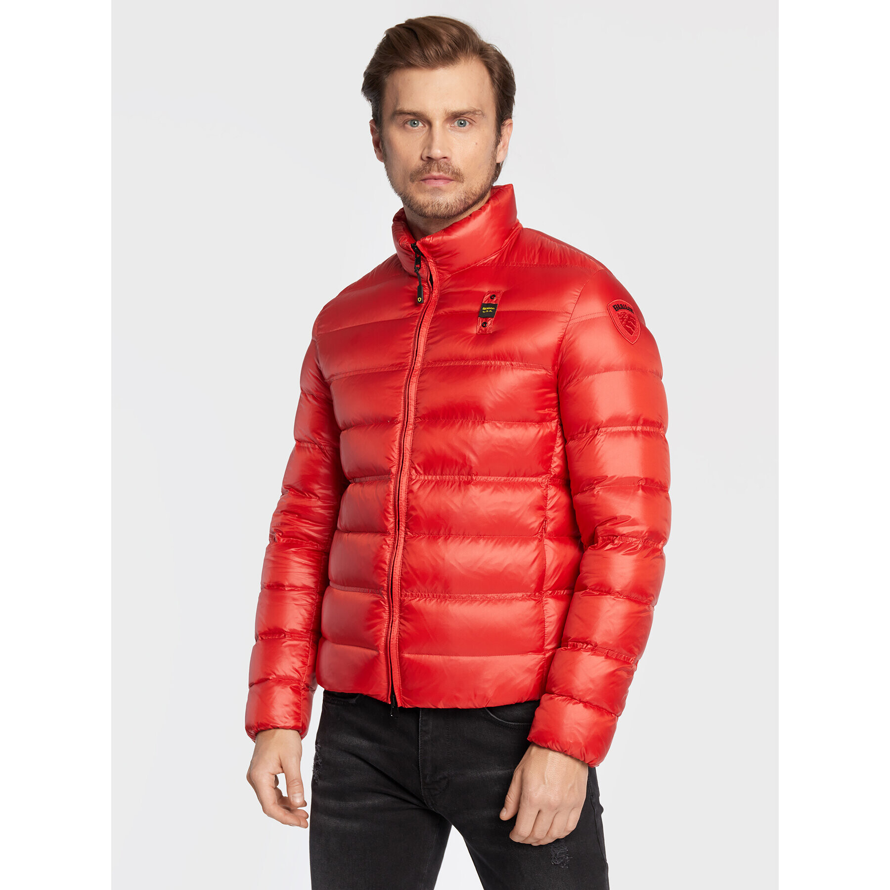 Blauer Пухено яке Seth BLUC03010 006360 Червен Regular Fit - Pepit.bg