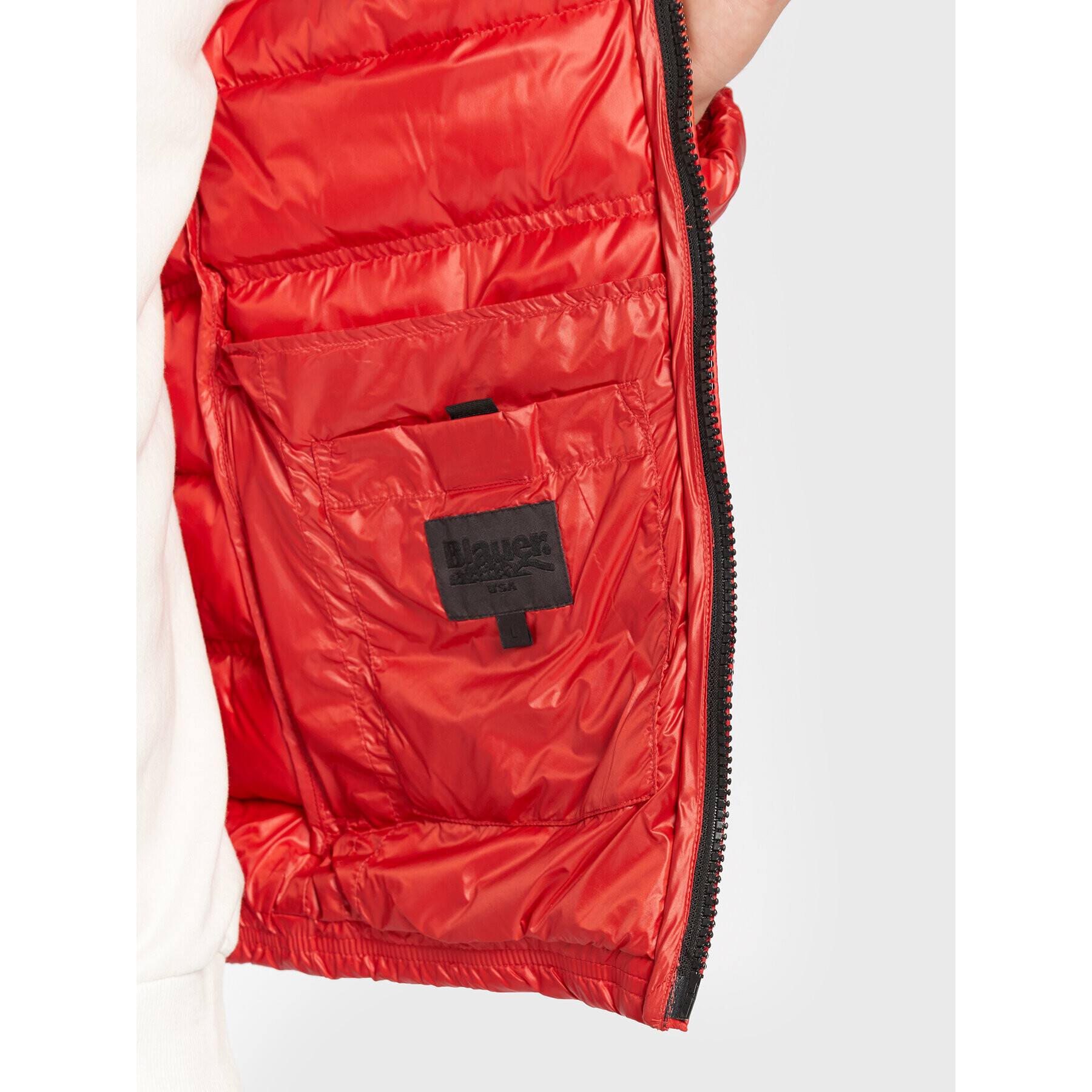 Blauer Пухено яке Seth BLUC03010 006360 Червен Regular Fit - Pepit.bg