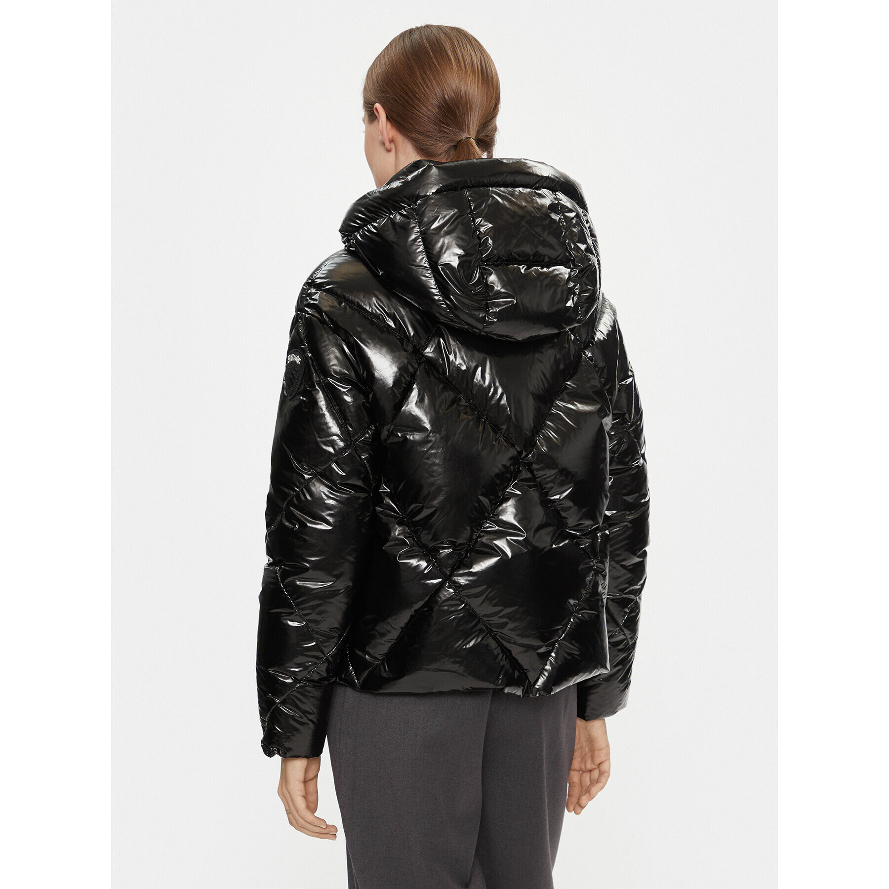 Blauer Пухено яке 23WBLDC03027 Черен Regular Fit - Pepit.bg