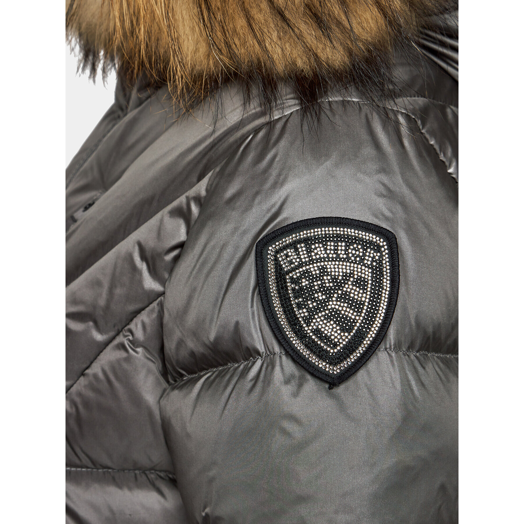 Blauer Пухено яке 23WBLDC03093 Сив Regular Fit - Pepit.bg