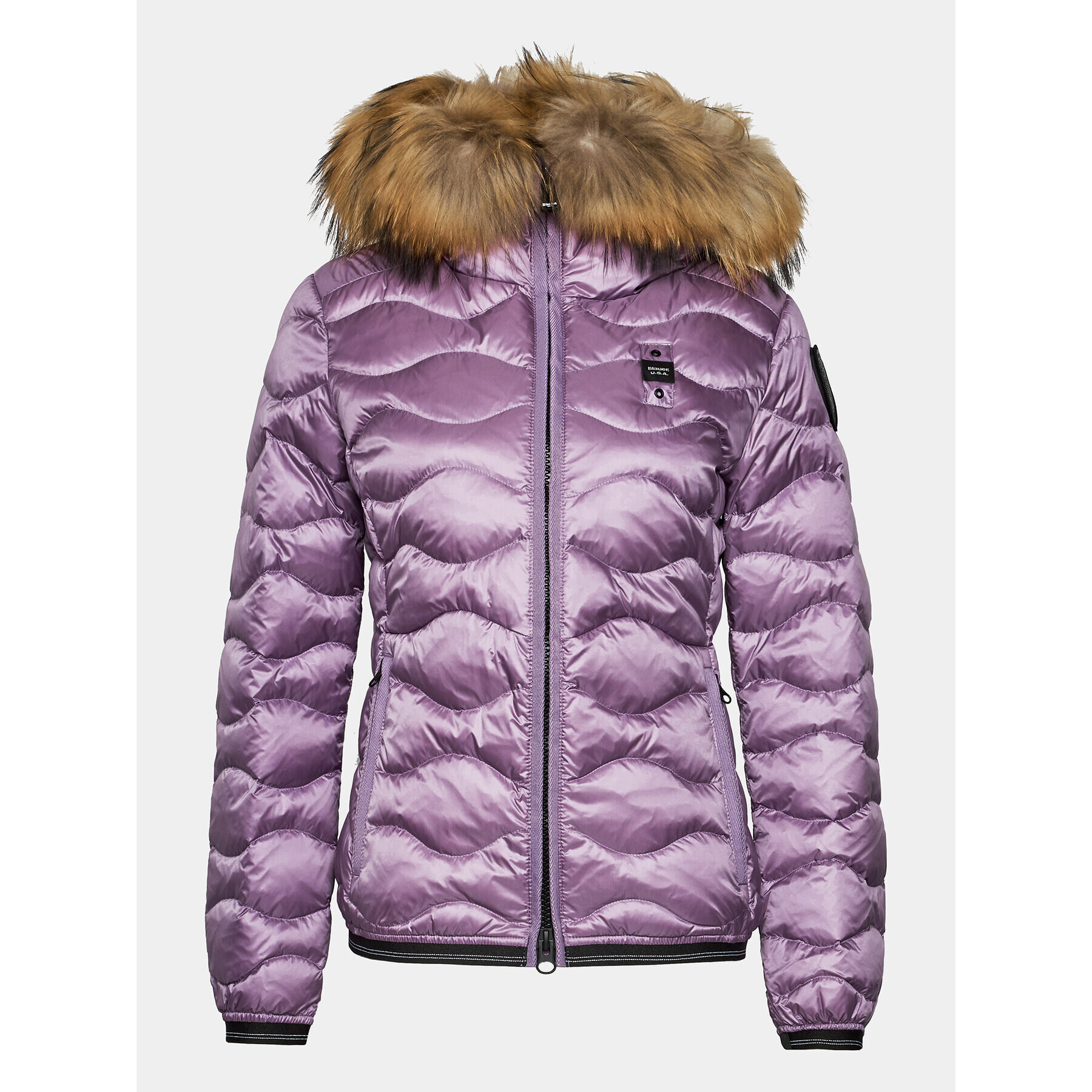 Blauer Пухено яке 23WBLDC03093 Виолетов Regular Fit - Pepit.bg