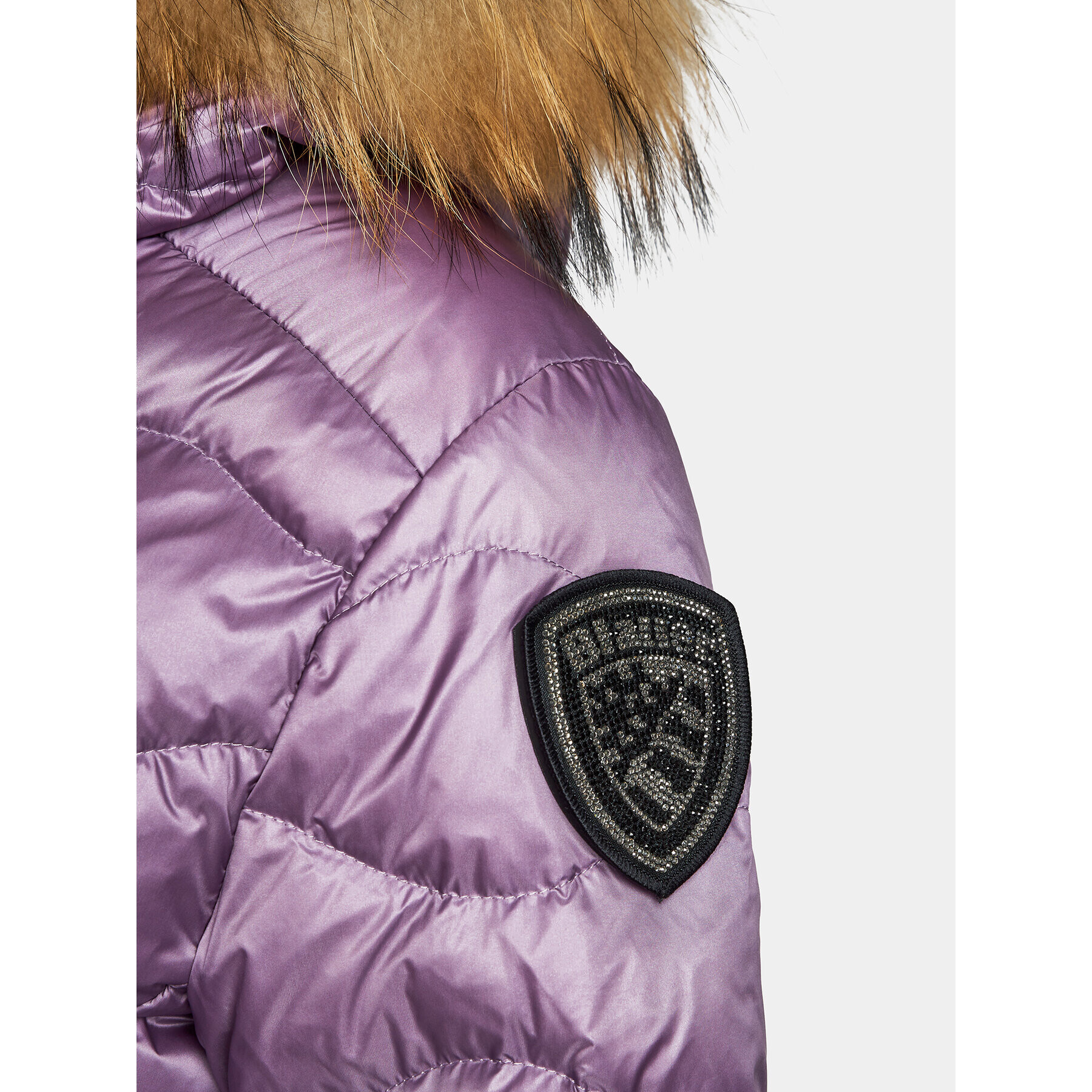 Blauer Пухено яке 23WBLDC03093 Виолетов Regular Fit - Pepit.bg