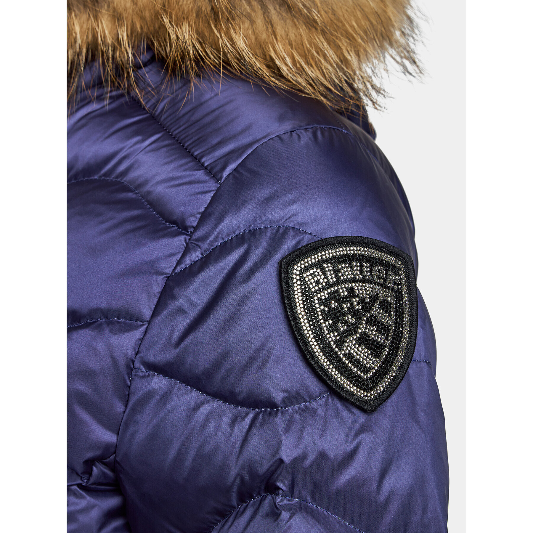 Blauer Пухено яке 23WBLDC03093 Виолетов Regular Fit - Pepit.bg
