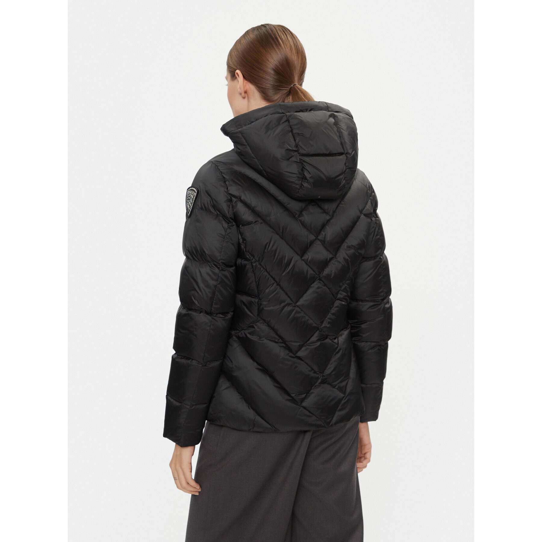 Blauer Пухено яке 23WBLDC03141 Черен Regular Fit - Pepit.bg