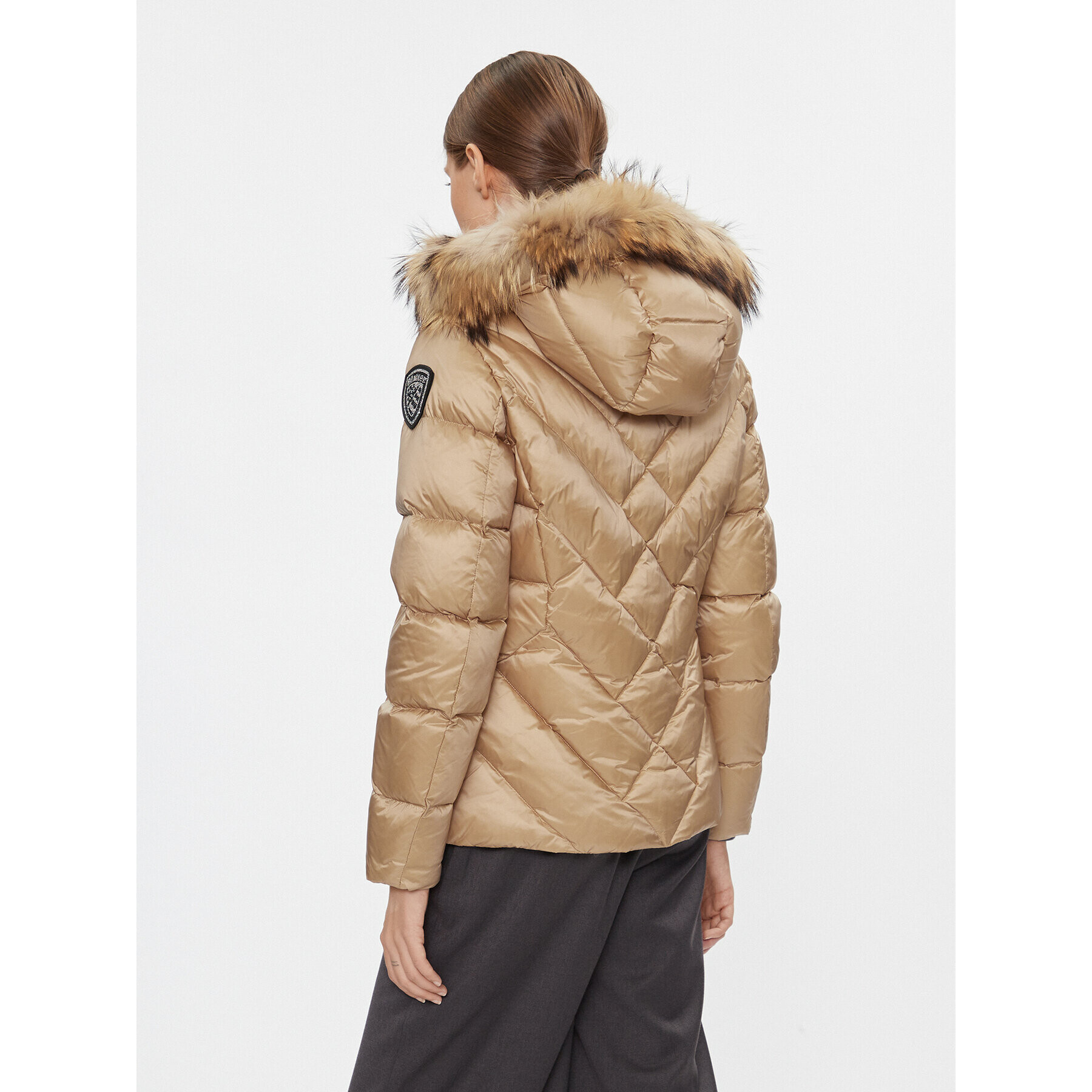 Blauer Пухено яке 23WBLDC03141 Кафяв Regular Fit - Pepit.bg